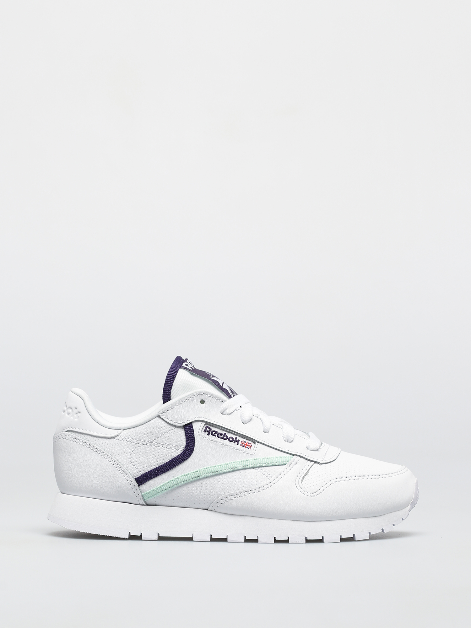 Reebok Cl Lthr Shoes Wmn Glablu Golbro Ftwwht