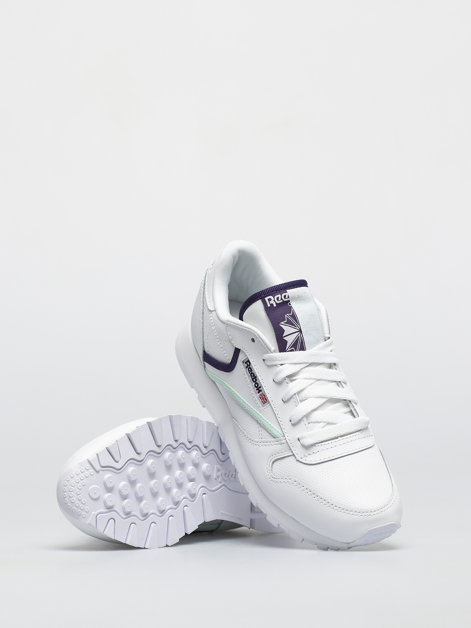 Reebok Cl Lthr Shoes Wmn Cblack Carbon Vecred