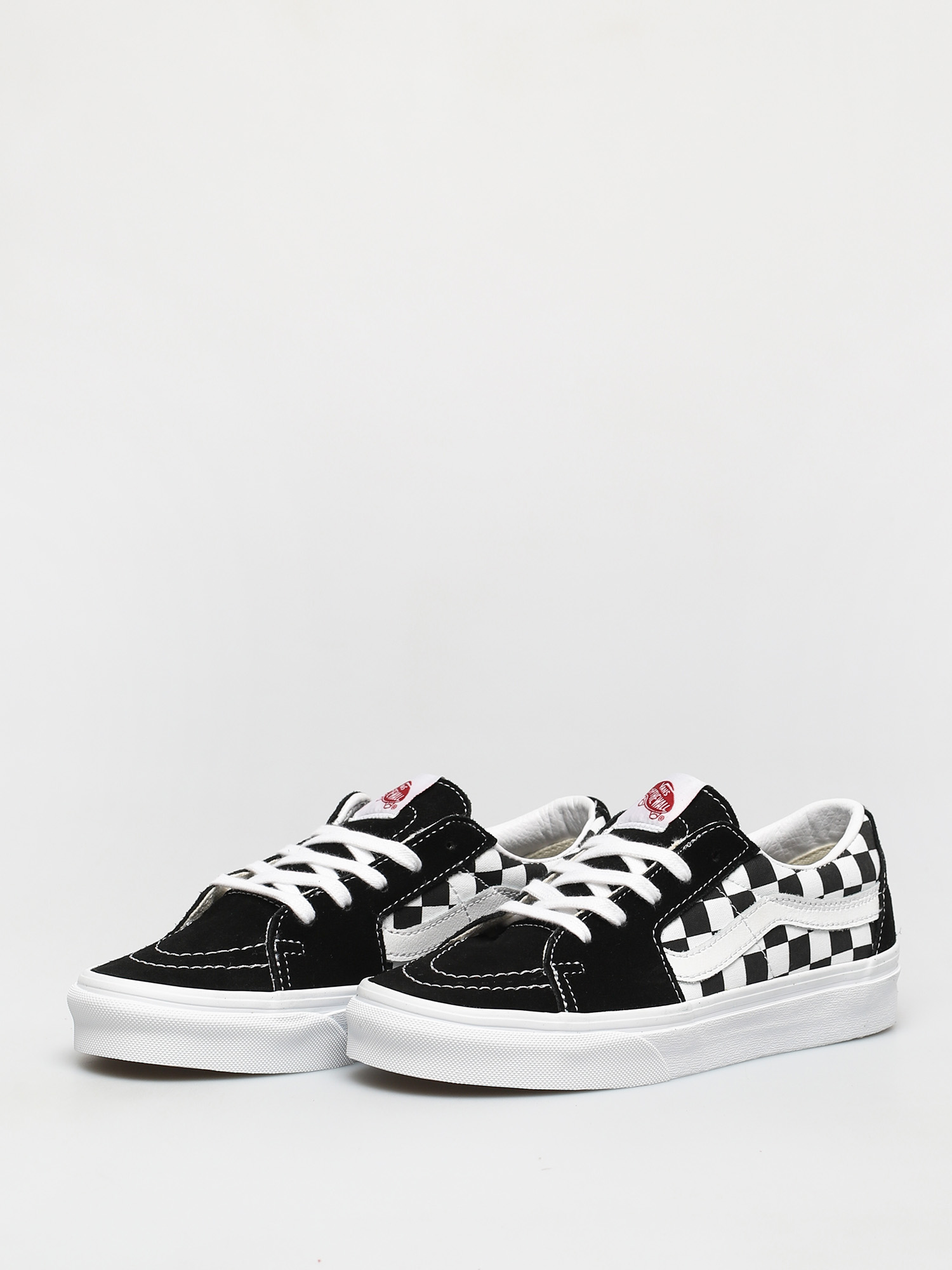 Vans Sk8 Low Schuhe (canvas/suede black/checkerboard)