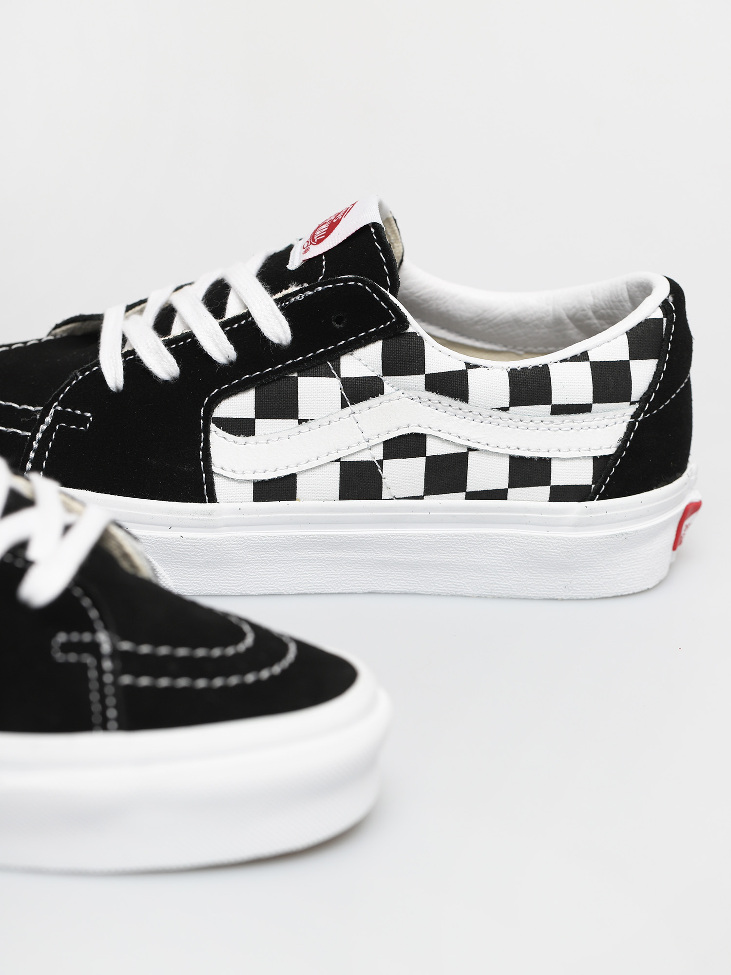Vans Sk8 Low Shoes (canvas/suede black/checkerboard)
