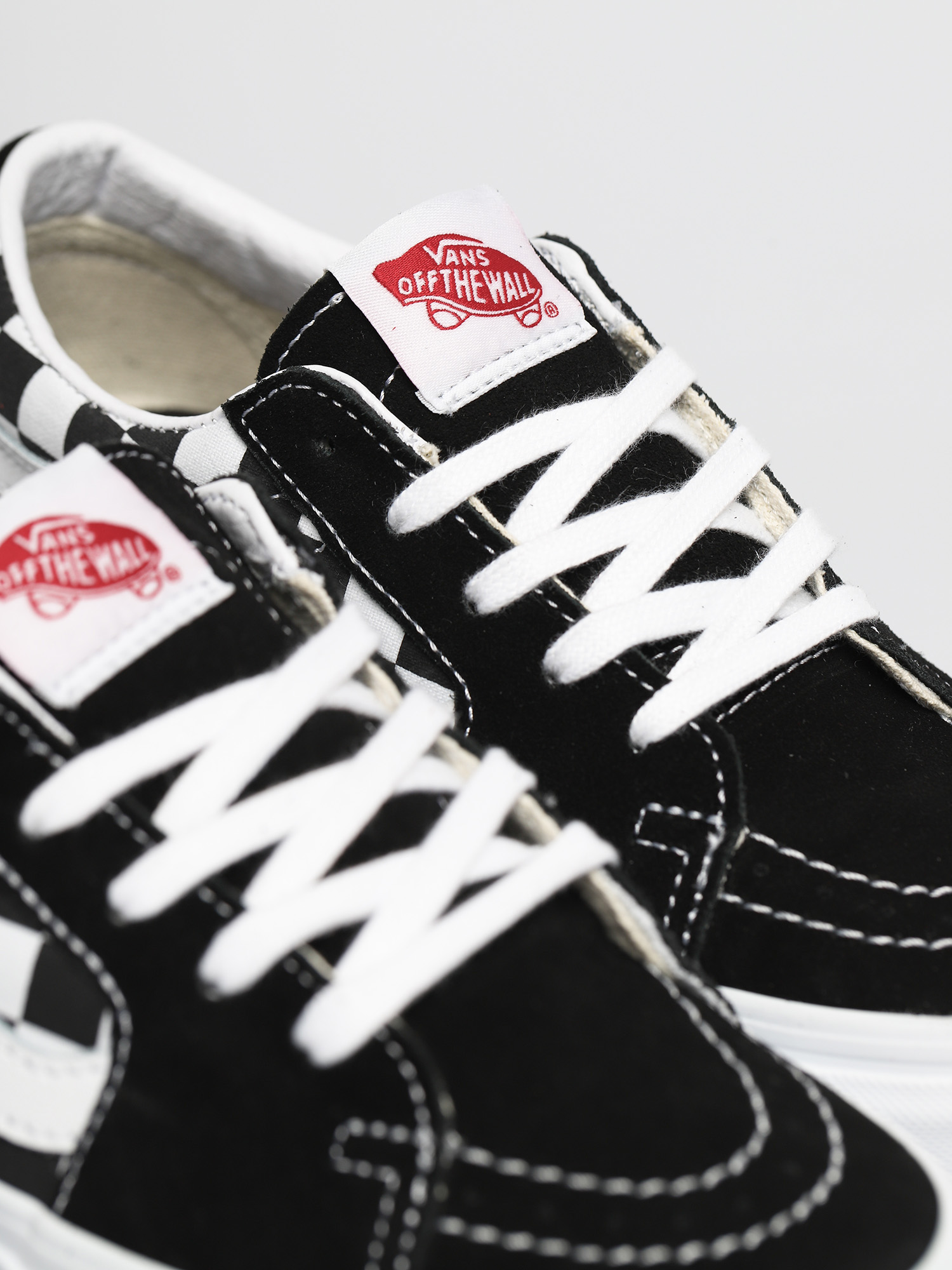 Vans Sk8 Low Shoes (canvas/suede black/checkerboard)