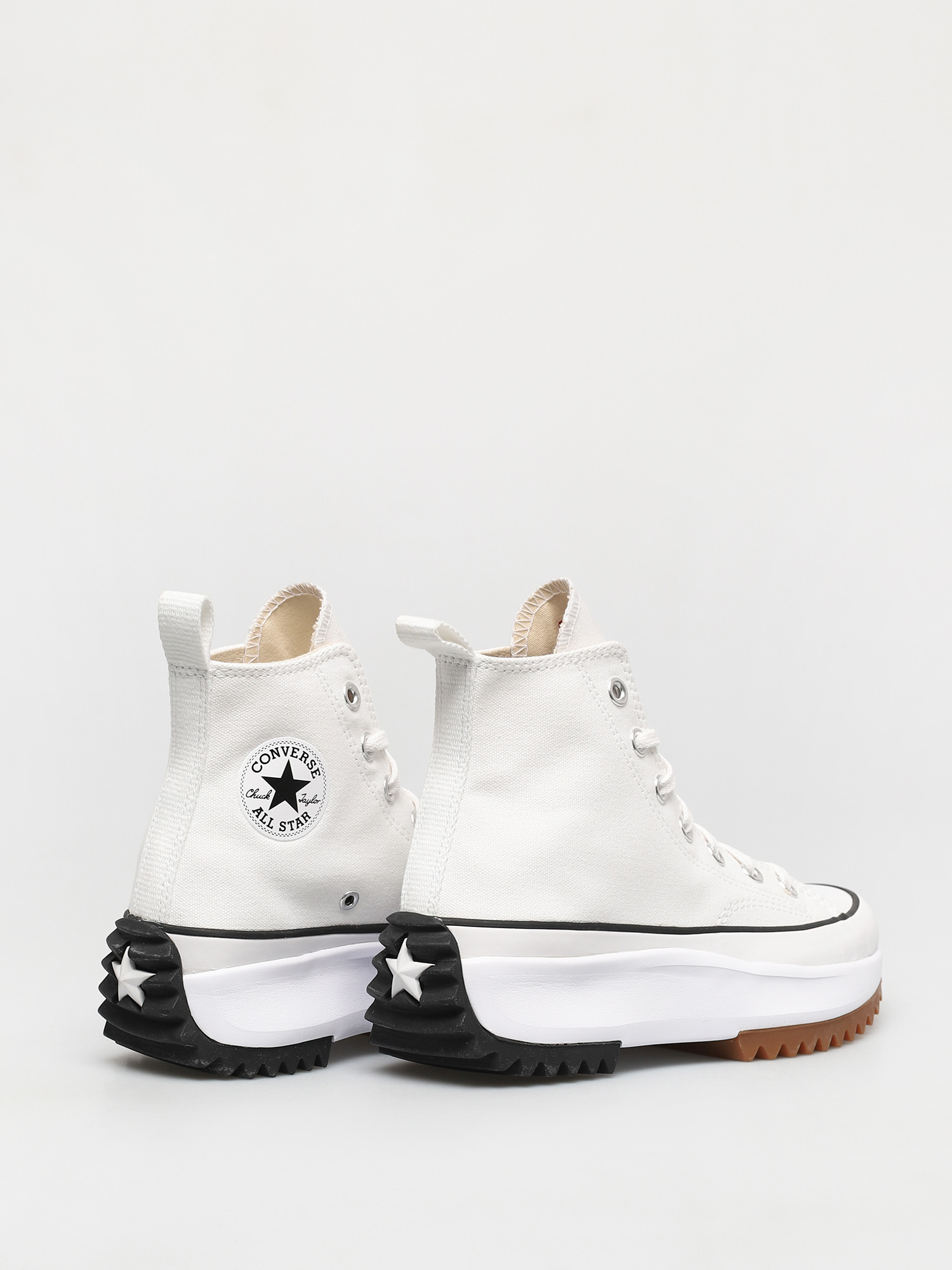running in converse high tops