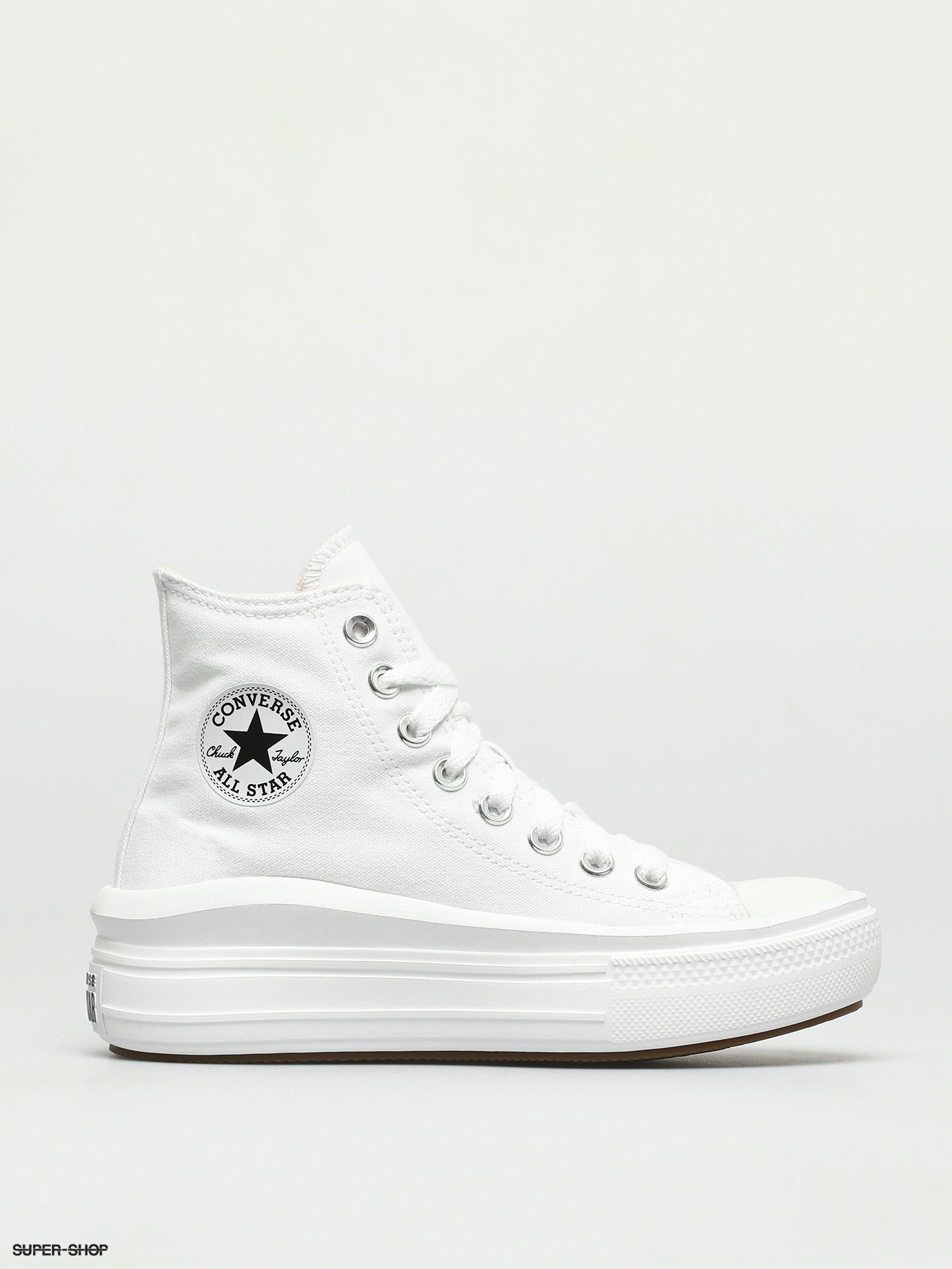 bomuld global ciffer Converse Chuck Taylor All Star Move Hi Shoes Wmn (optical white)