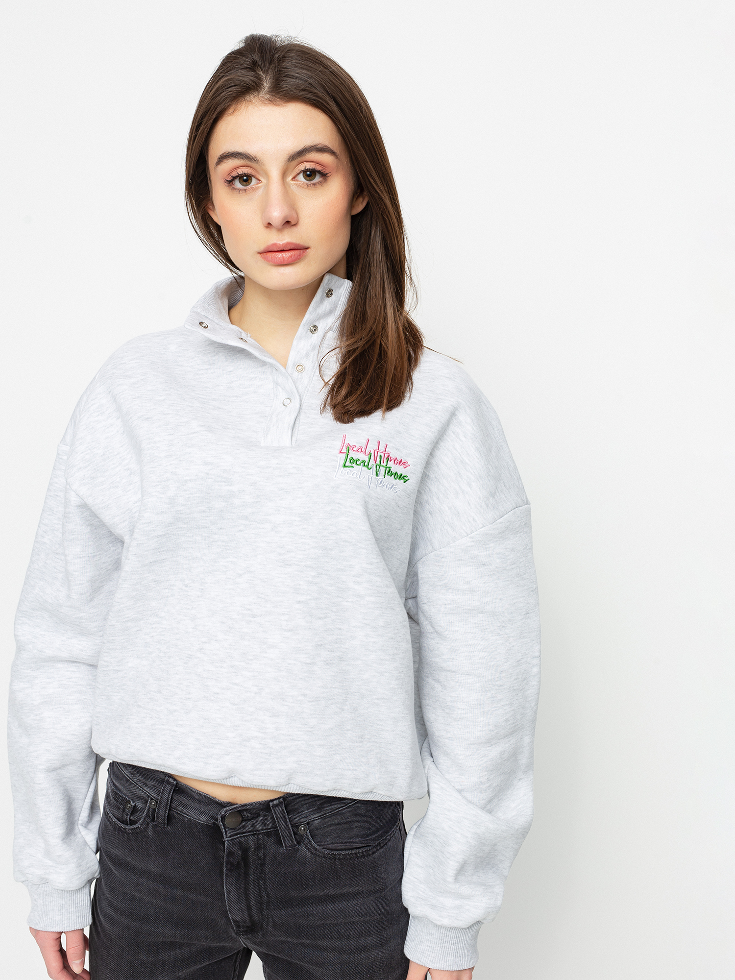 Local Heroes Lh Sorbet Turtleneck Sweatshirt Wmn (grey)