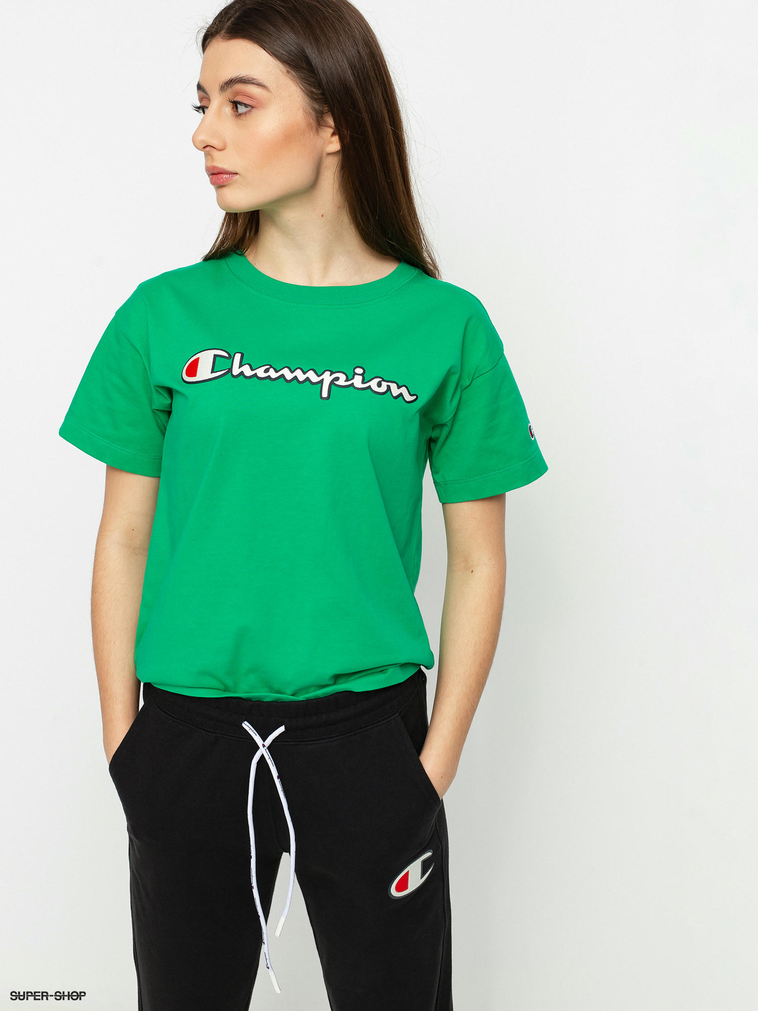 mint green champion shirt