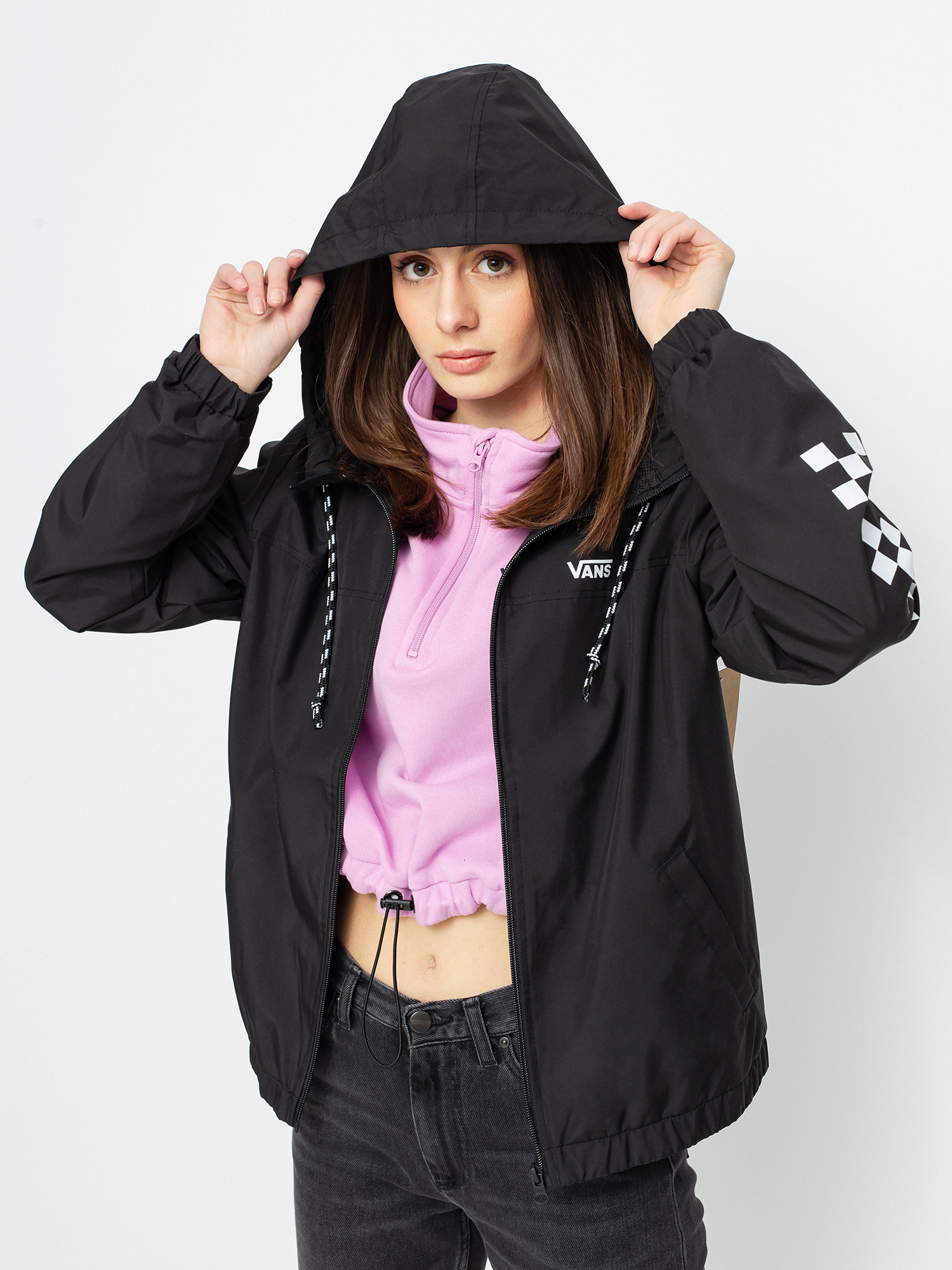 Vans Kastle Classic Windbreaker Jacket Wmn black (black)