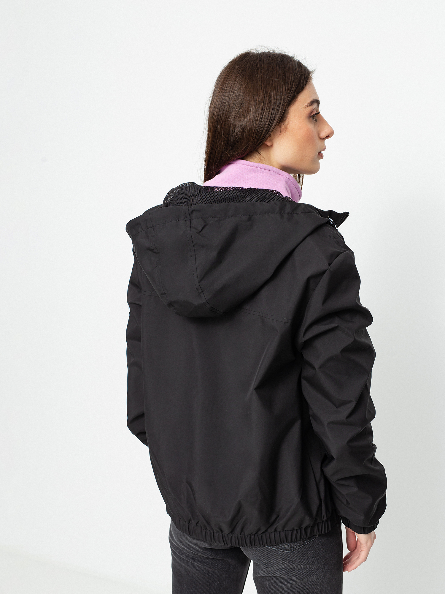 Vans kastle 2025 black windbreaker jacket