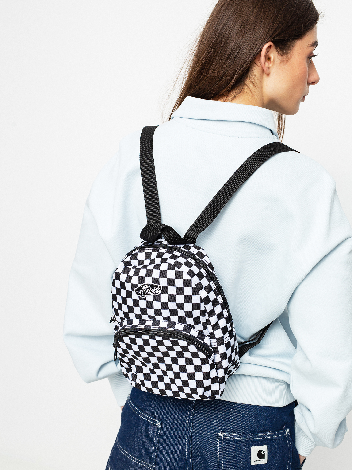 Vans mini 2025 backpack checkered