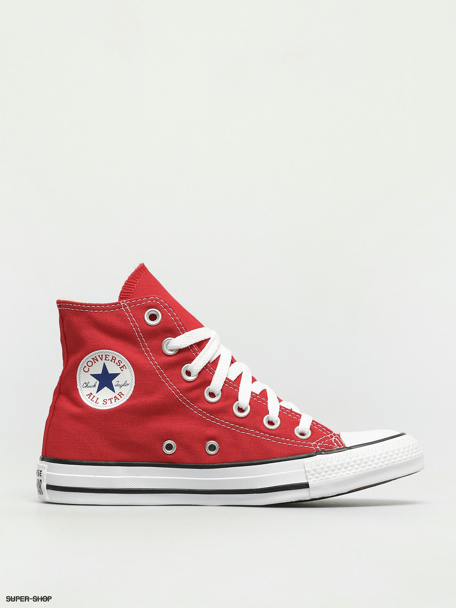 converse all star red and white