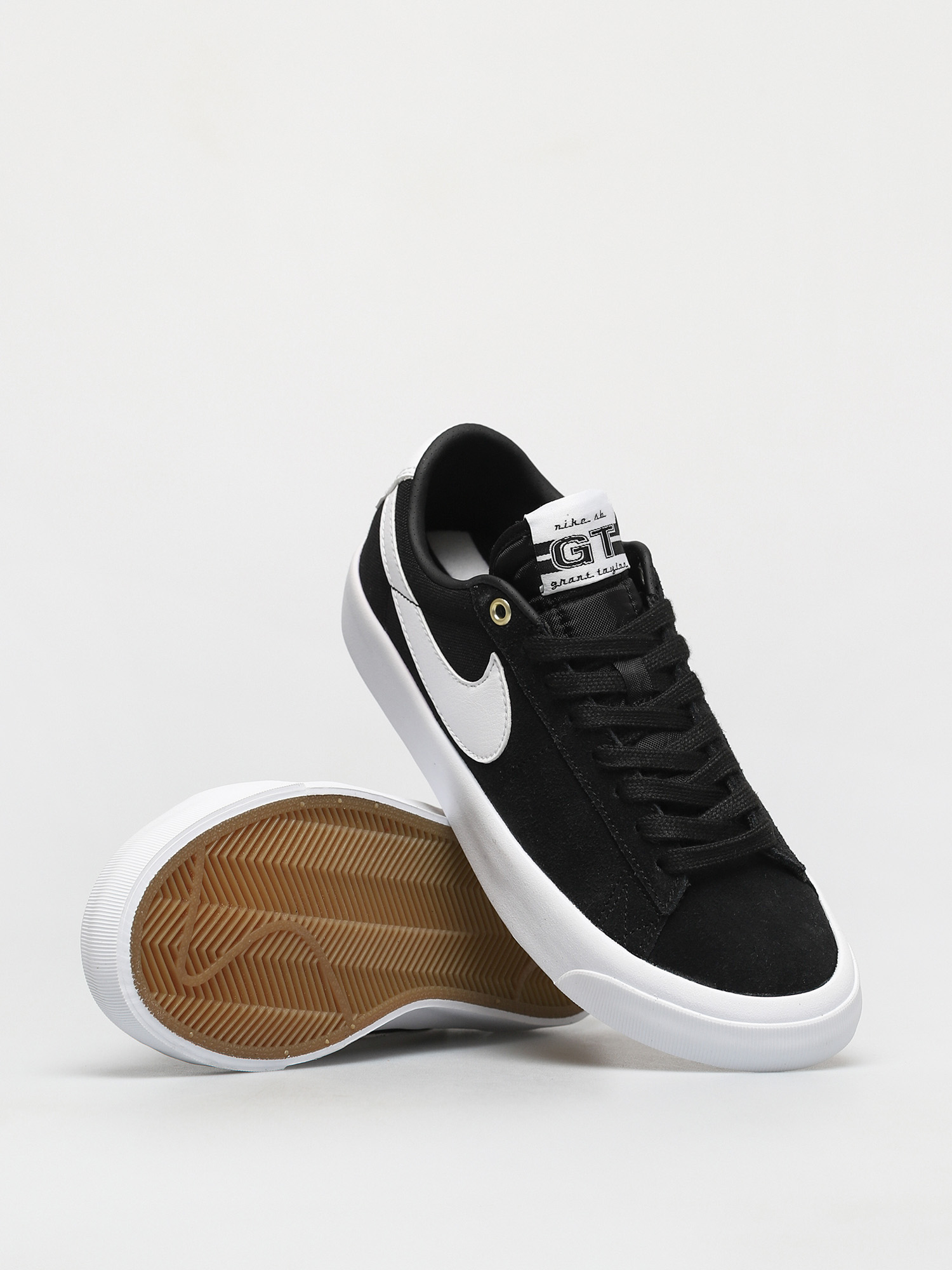 Nike SB Zoom Blazer Low Pro Gt Shoes (black/white black gum light brown)