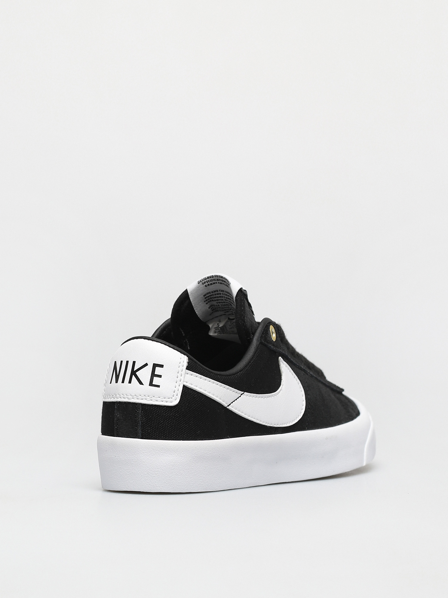 Nike Sb Zoom Blazer Low Pro Gt Shoes Black White Black Gum Light Brown