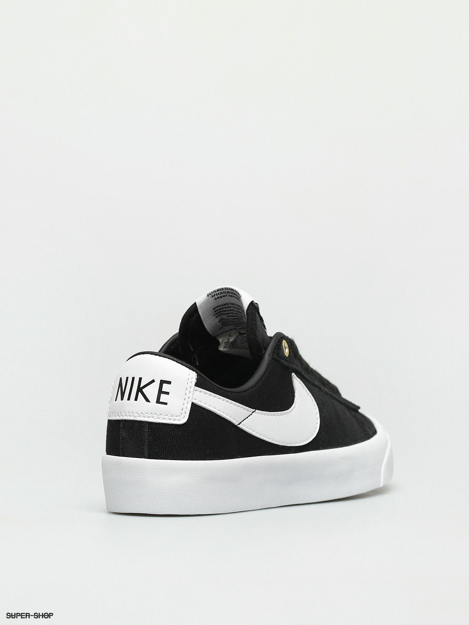 Nike Sb Zoom Blazer Low Pro Gt Shoes Black White Black Gum Light Brown