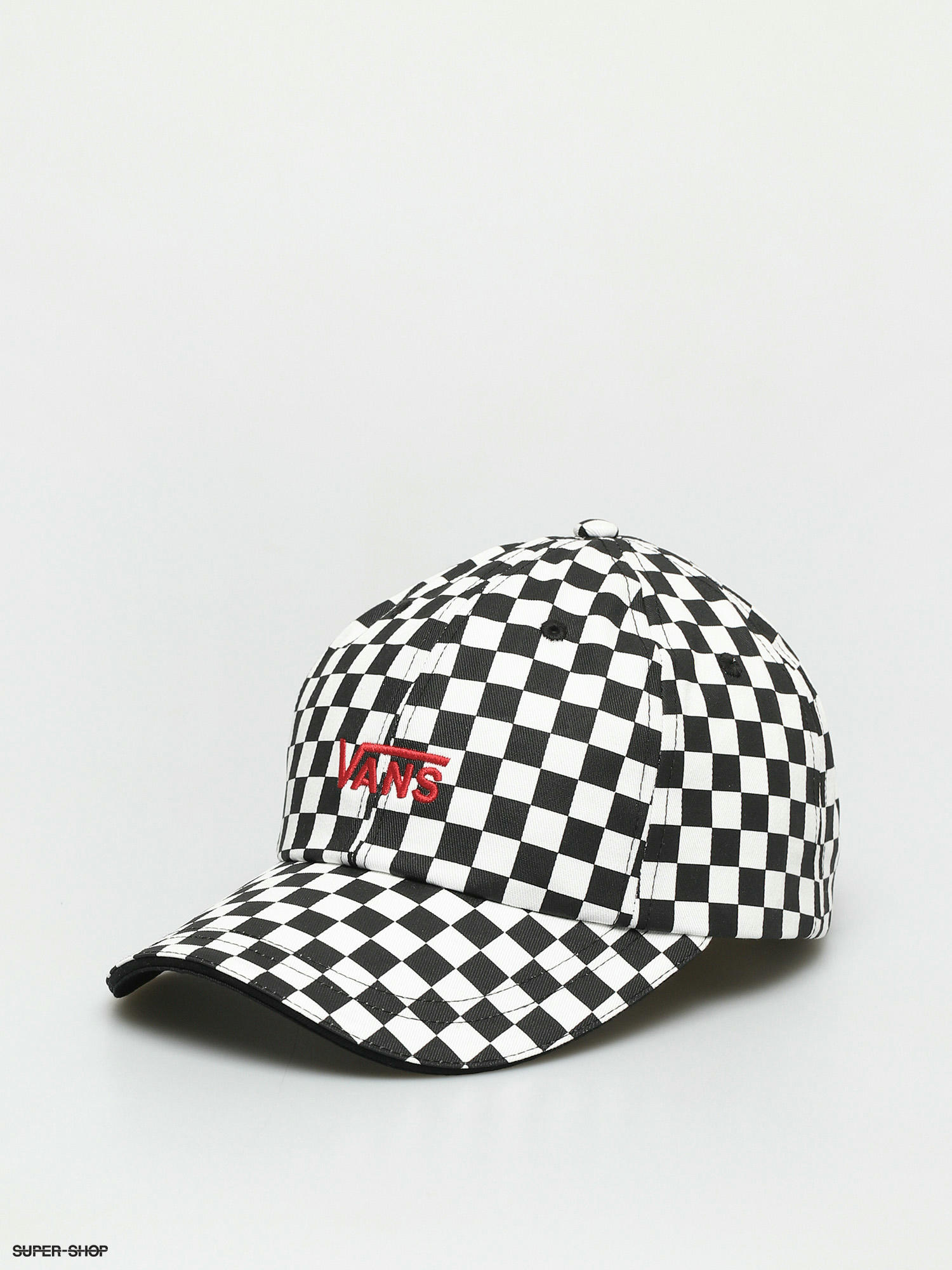 checkerboard vans hat