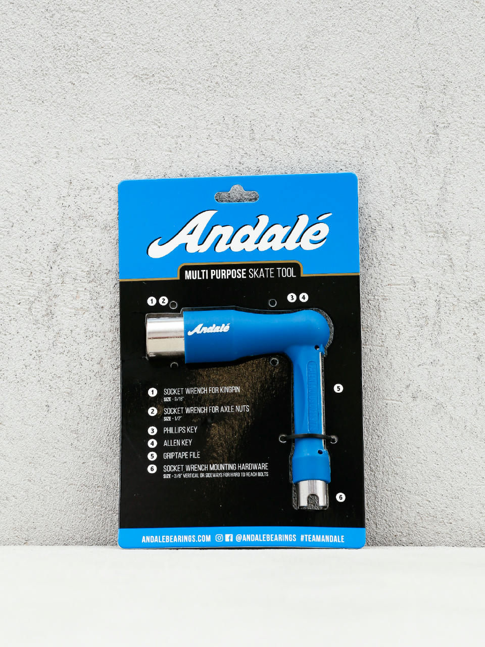 Andale Multi Purpose Ratchet Skate Tool Werkzeug (blue)