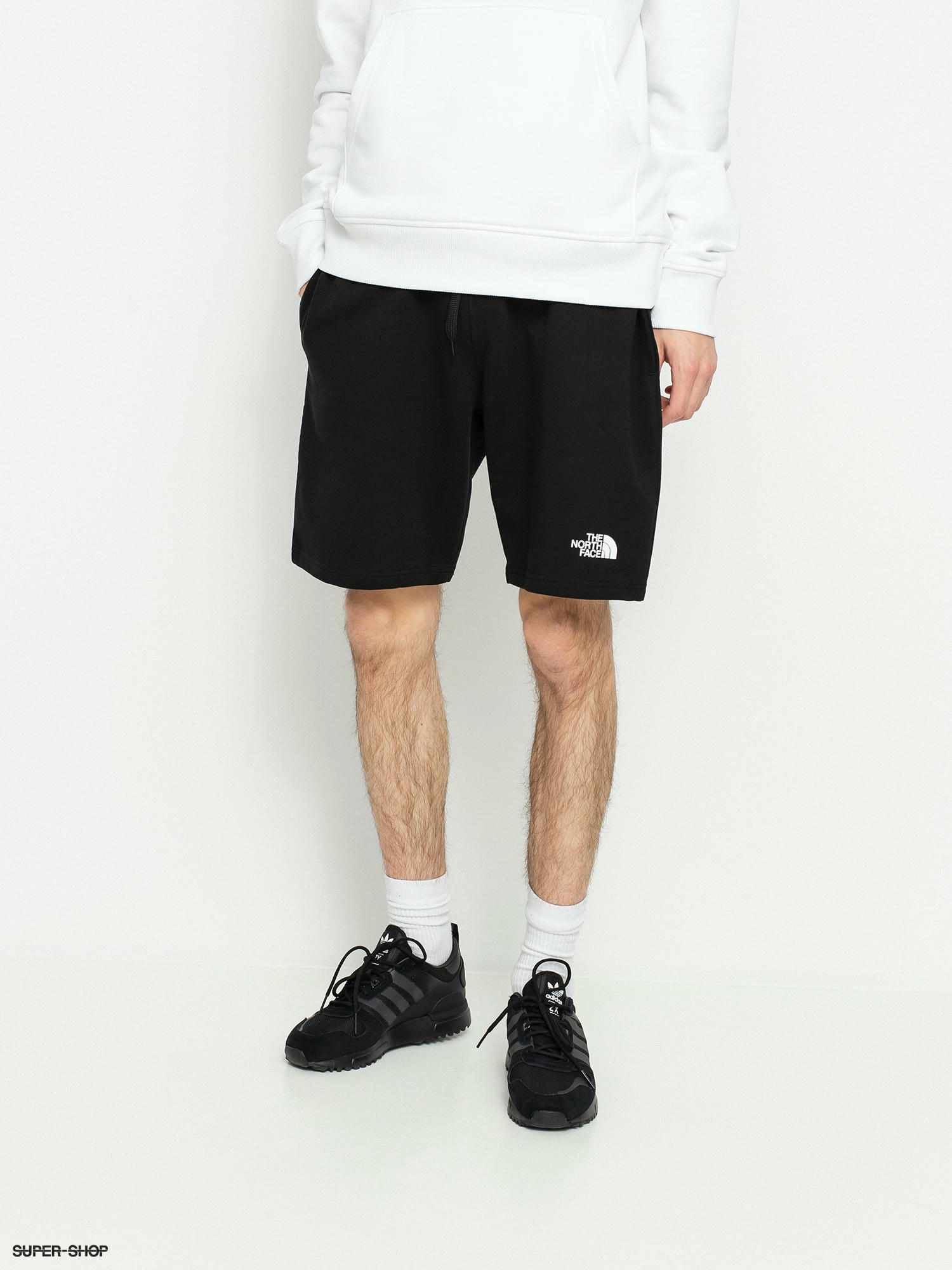 the north face tape fleece shorts