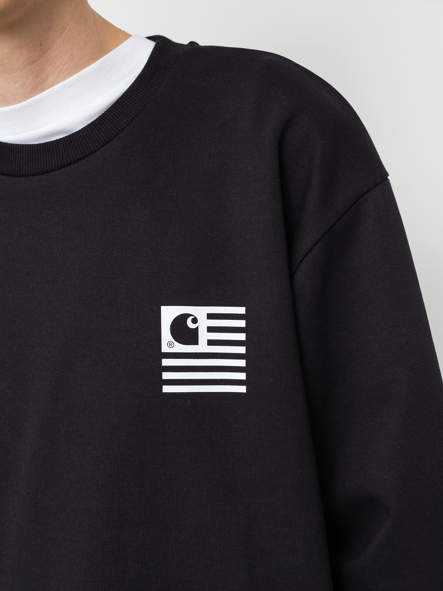 Carhartt WIP Wavy State Sweatshirt - black (black/white)