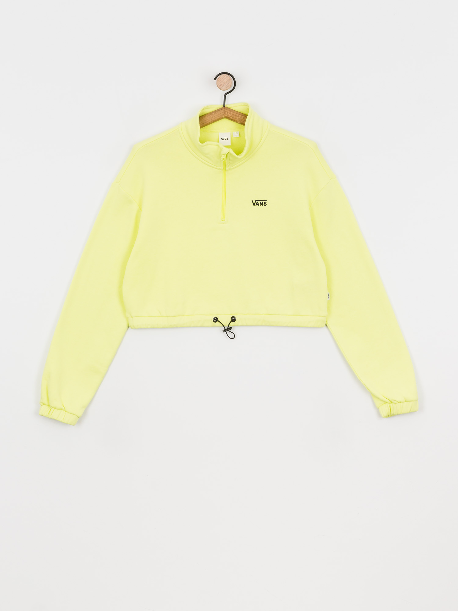 Vans Left Chest Half Zip Sweatshirt Wmn (sunny lime)
