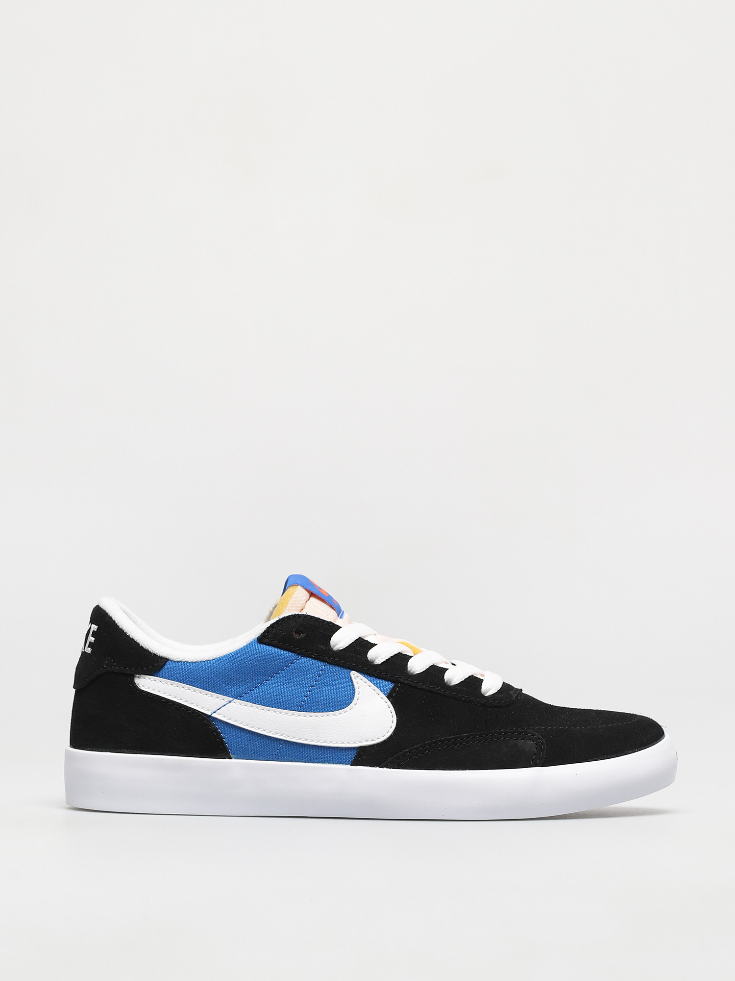 Nike SB Heritage Vulc Shoes (black/white signal blue safety orange)