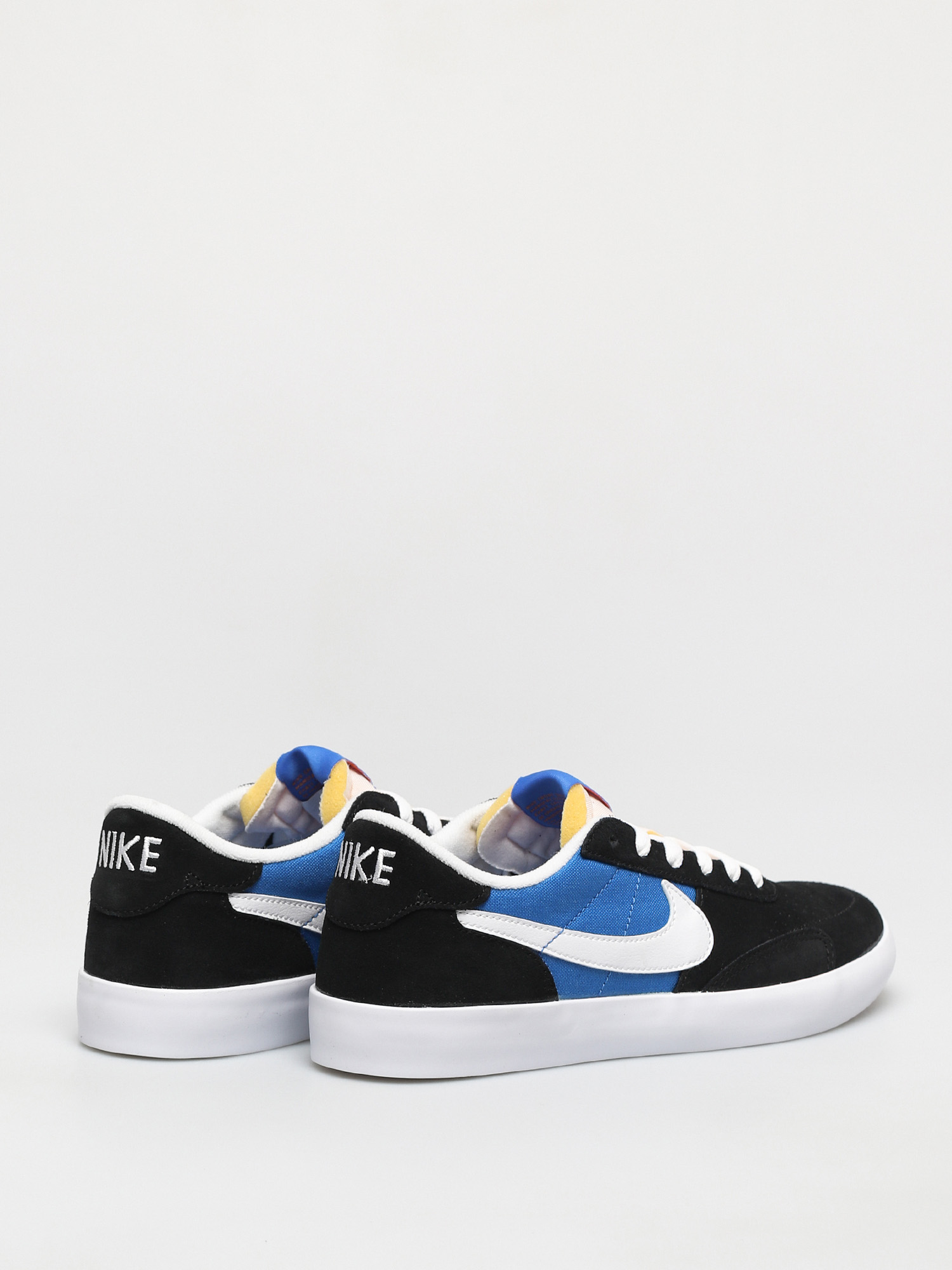 Nike SB Heritage Vulc Shoes (black/white signal blue safety orange)