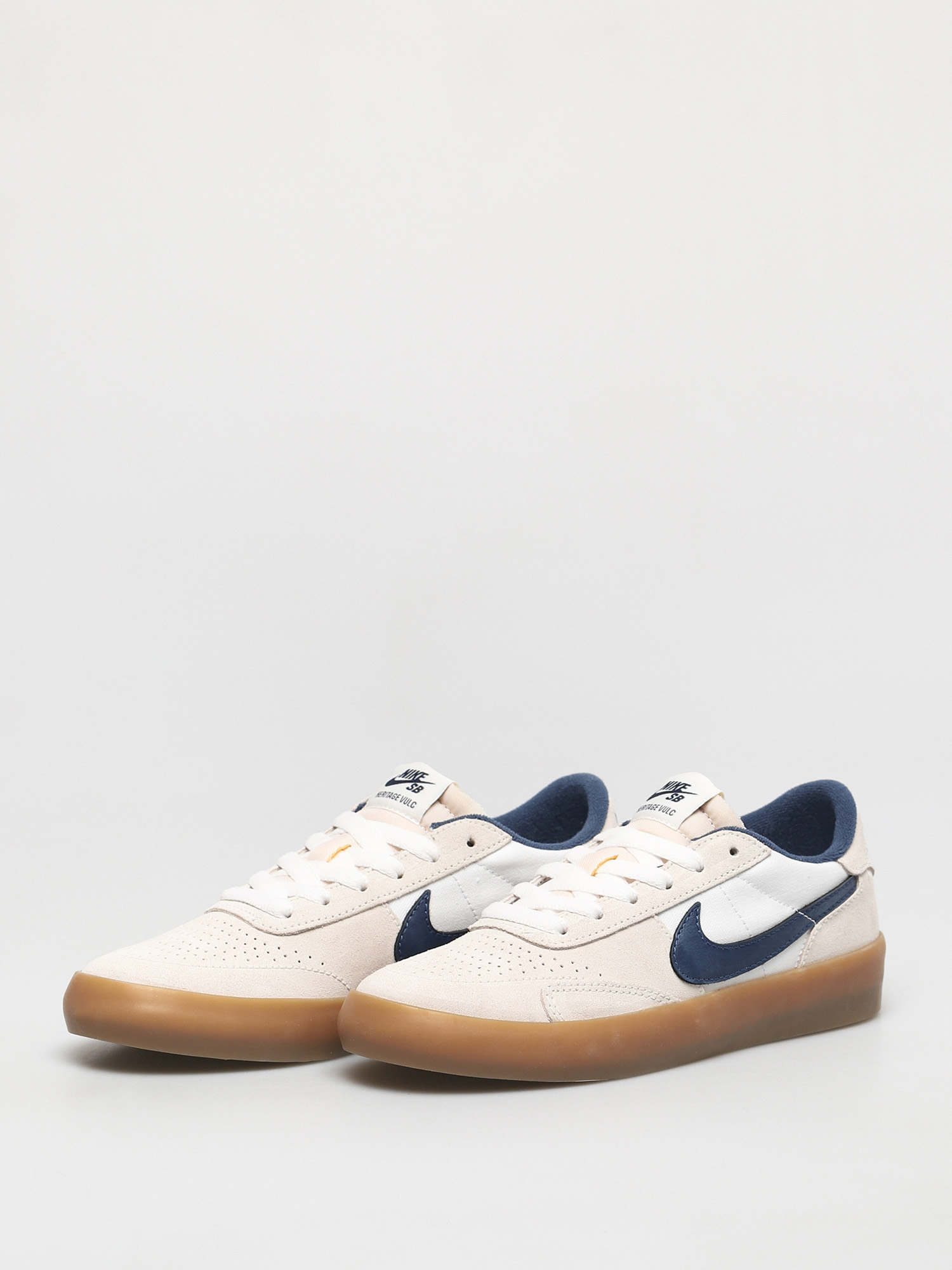 Nike SB Heritage Vulc Shoes (summit white/navy white gum light brown)