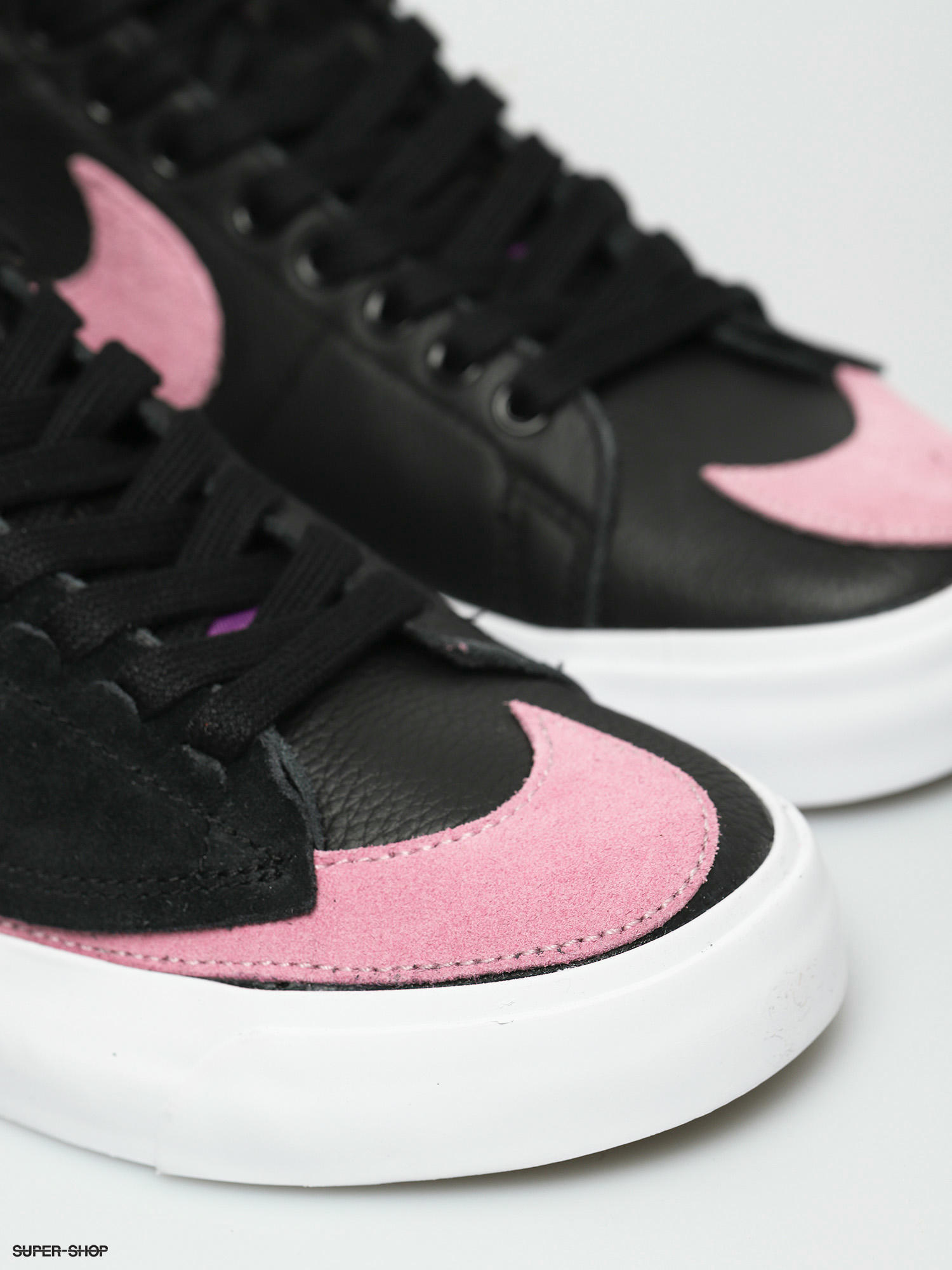 Nike Sb Zoom Blazer Mid Edge Shoes Black Pink Rise White Purple Nebula