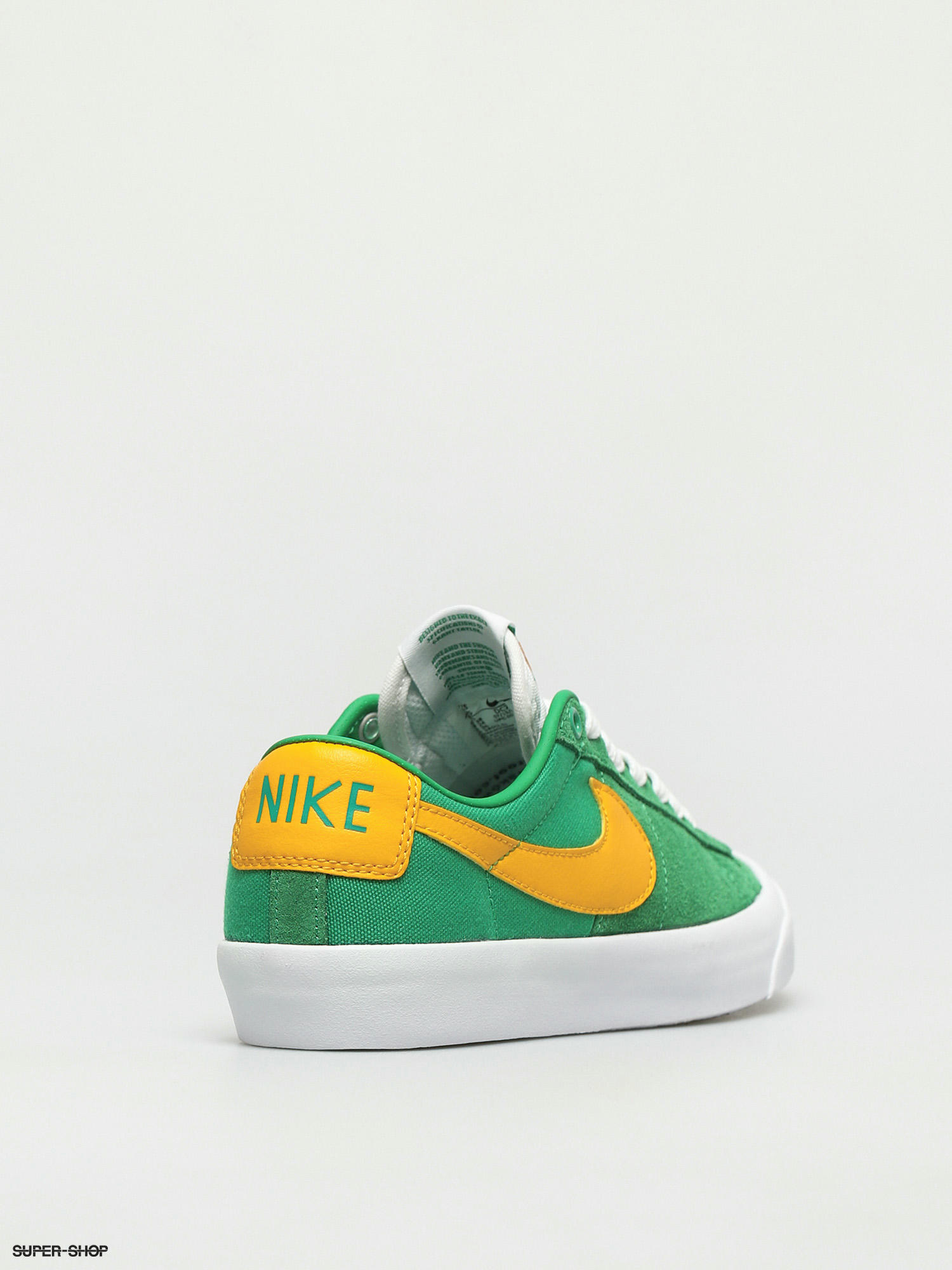 Nike Sb Zoom Blazer Low Pro Gt Shoes Lucky Green University Gold Black White