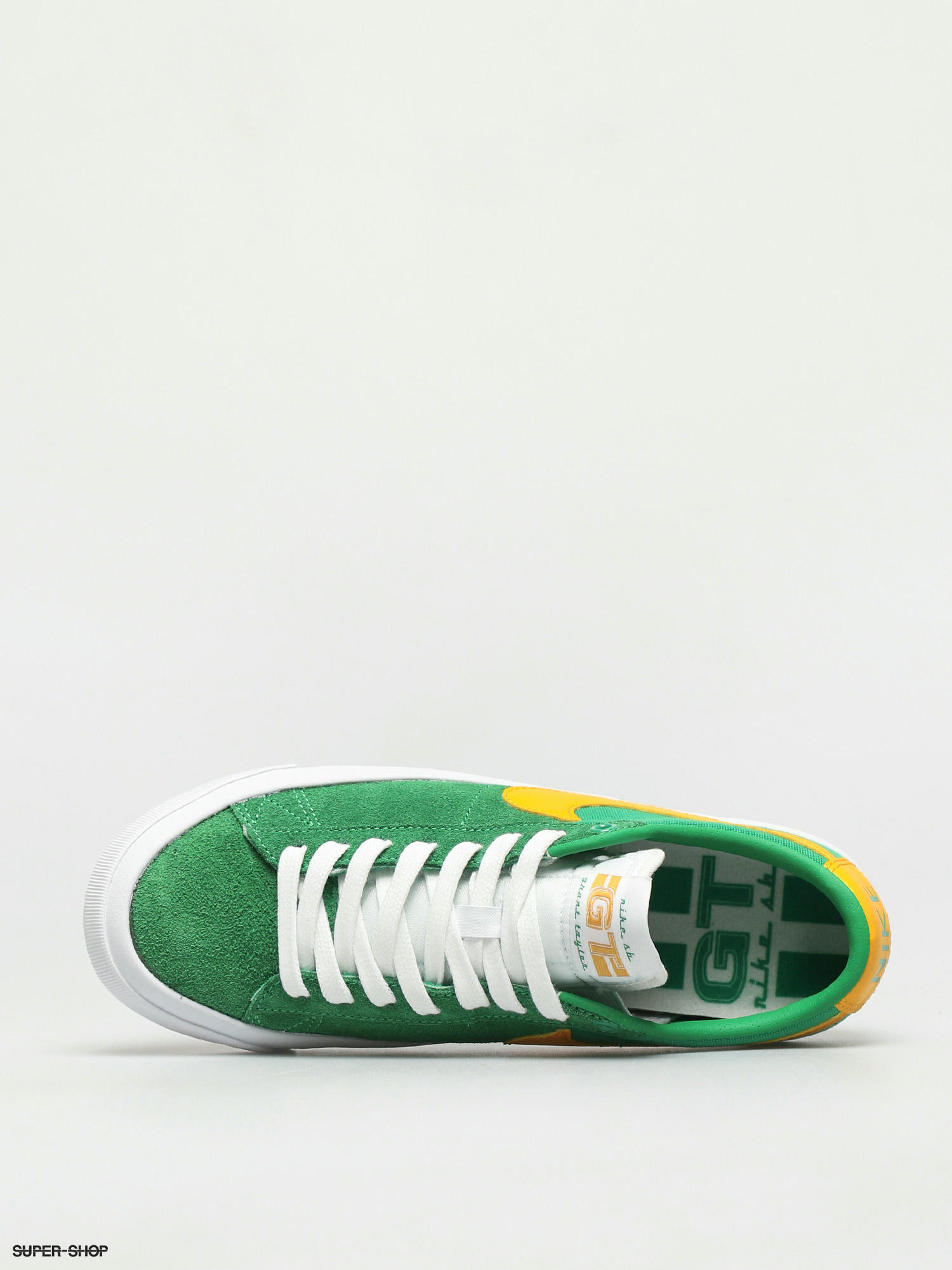 Nike Sb Zoom Blazer Low Pro Gt Shoes Lucky Green University Gold Black White