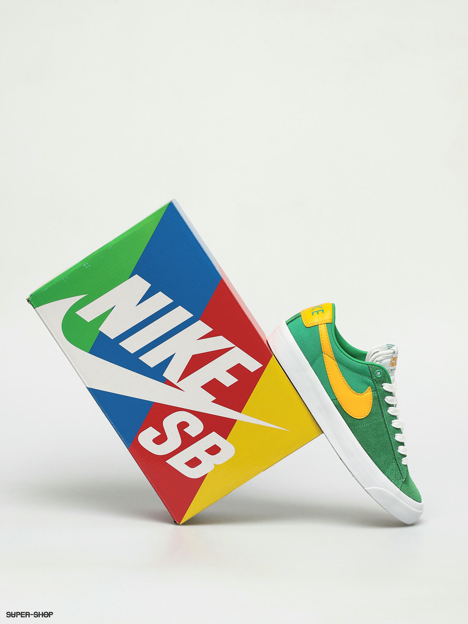 Nike SB Zoom Blazer Low Pro Gt Shoes (lucky green/university gold