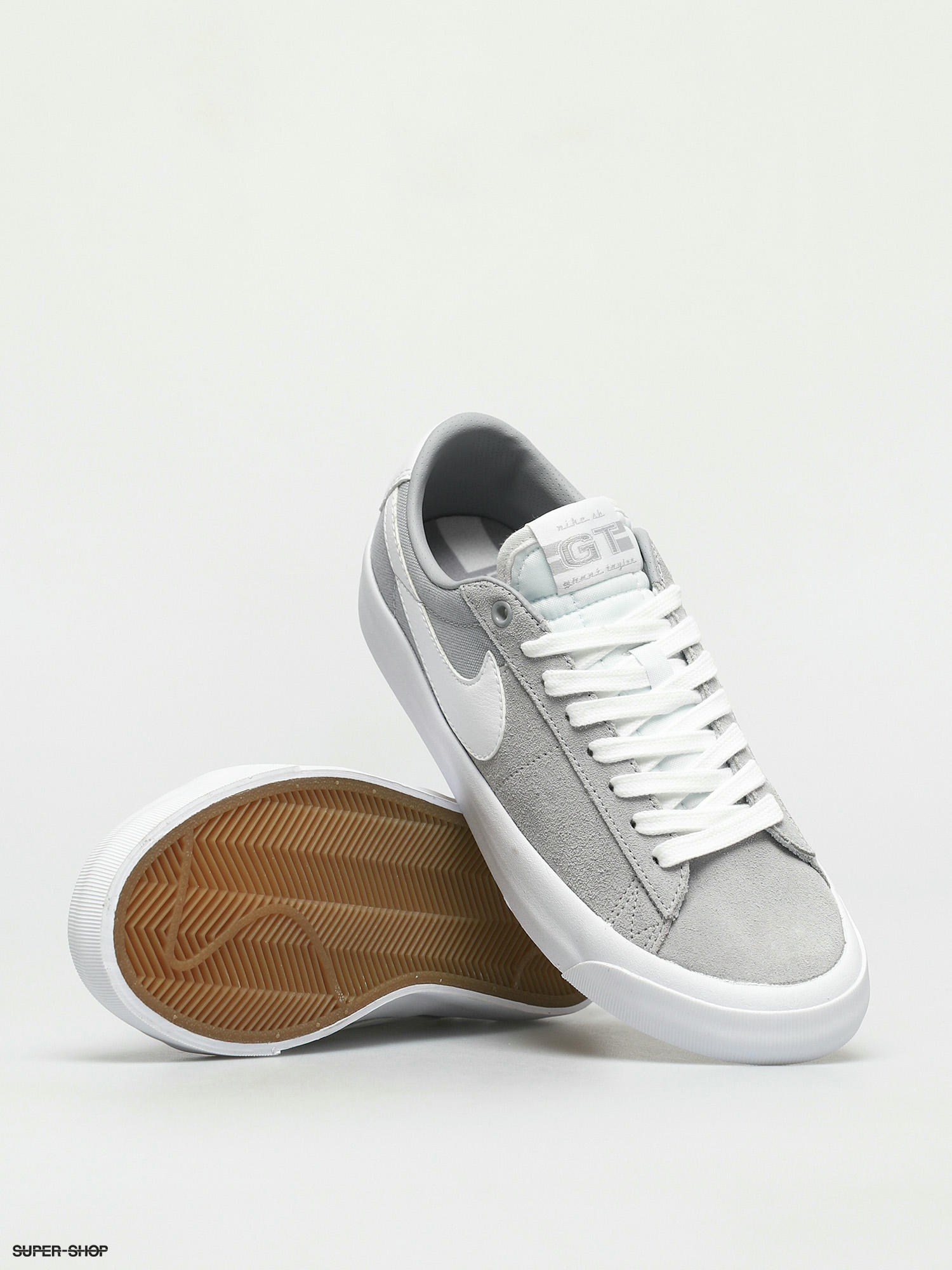 Nike Sb Zoom Blazer Low Pro Gt Shoes Wolf Grey White Wolf Grey White