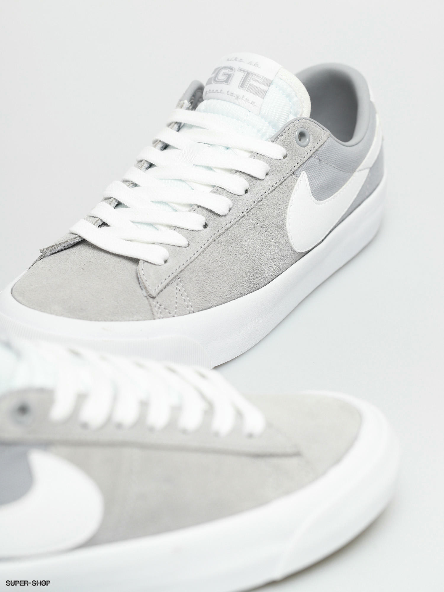 Nike Sb Zoom Blazer Low Pro Gt Shoes Wolf Grey White Wolf Grey White