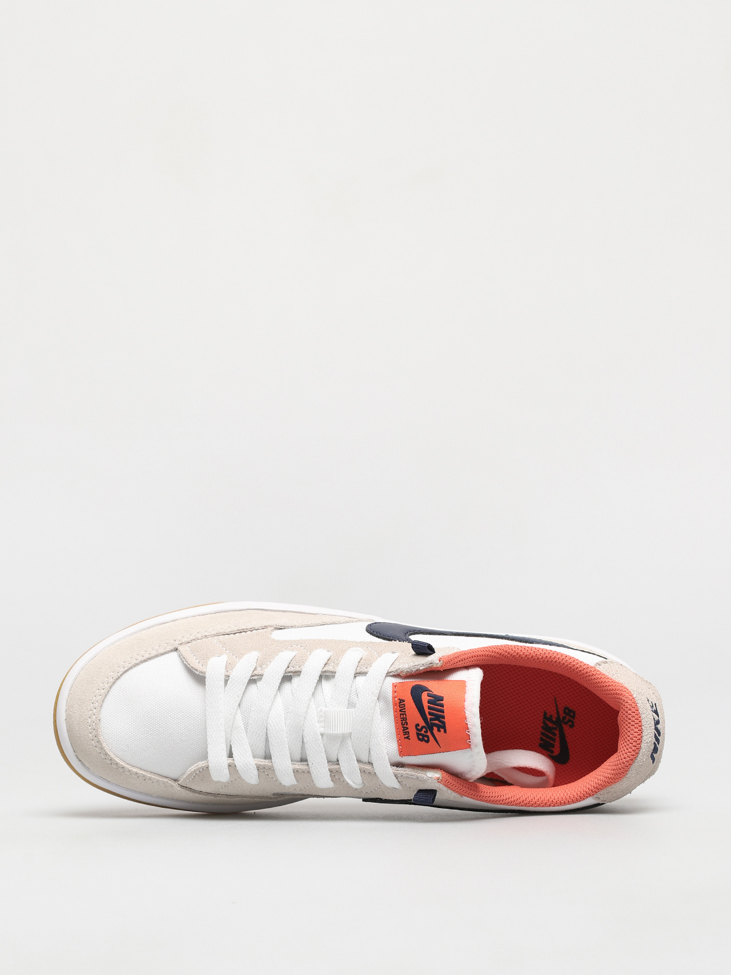 Nike SB Adversary Premium Schuhe (white/midnight navy turf orange)
