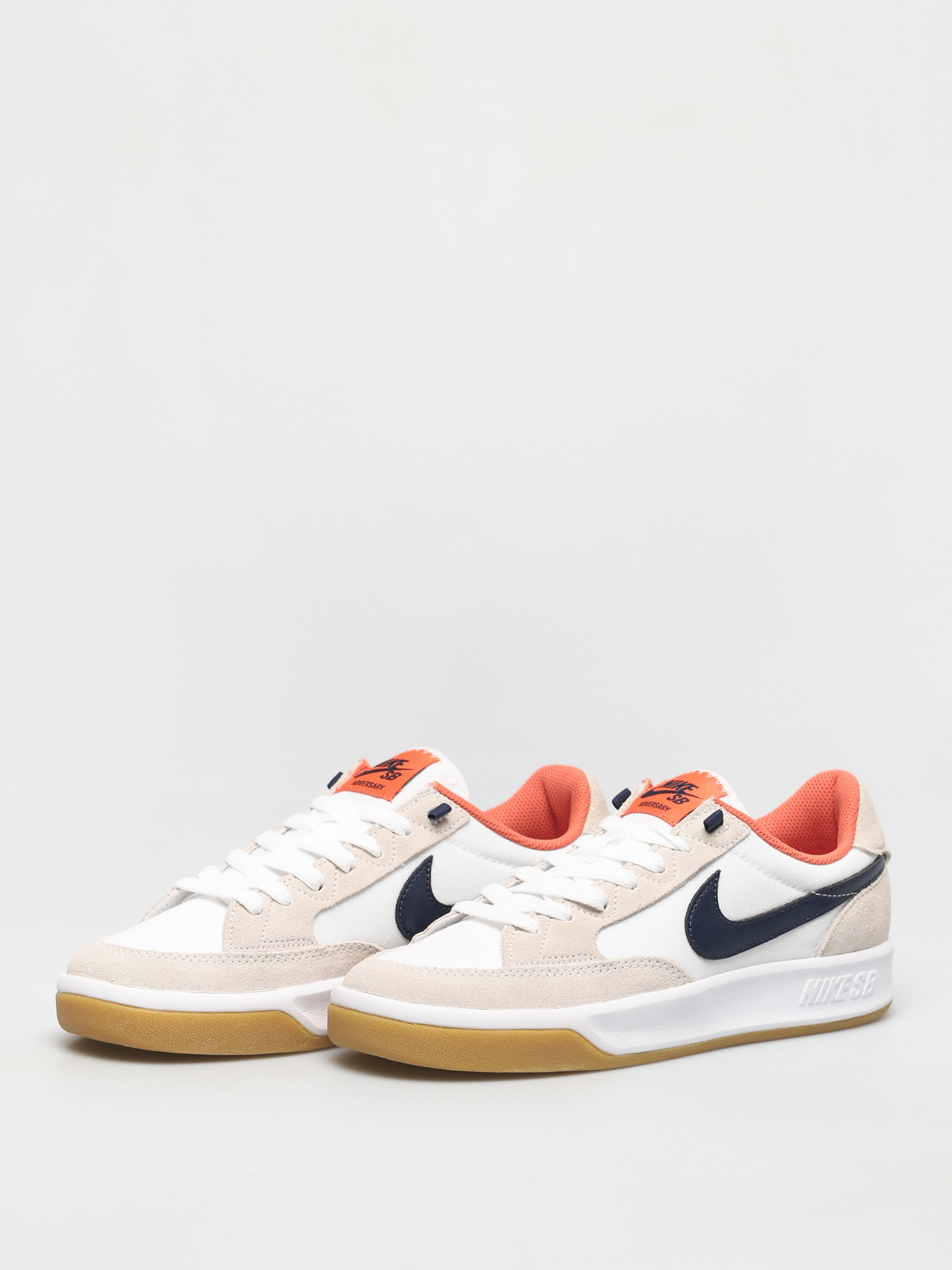Nike SB Adversary Premium Schuhe (white/midnight navy turf orange)