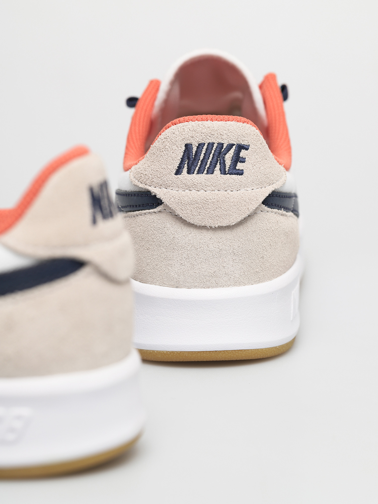 nike sb adversary premium white & midnight navy shoes