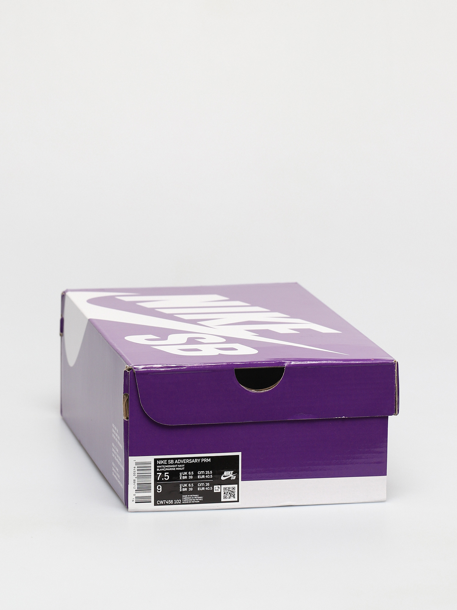 nike sb adversary premium white midnight navy turf orange