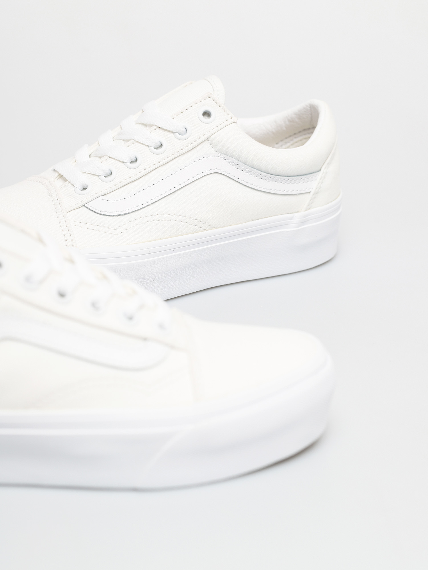 Vans Old Skool Platform Schuhe (true white)