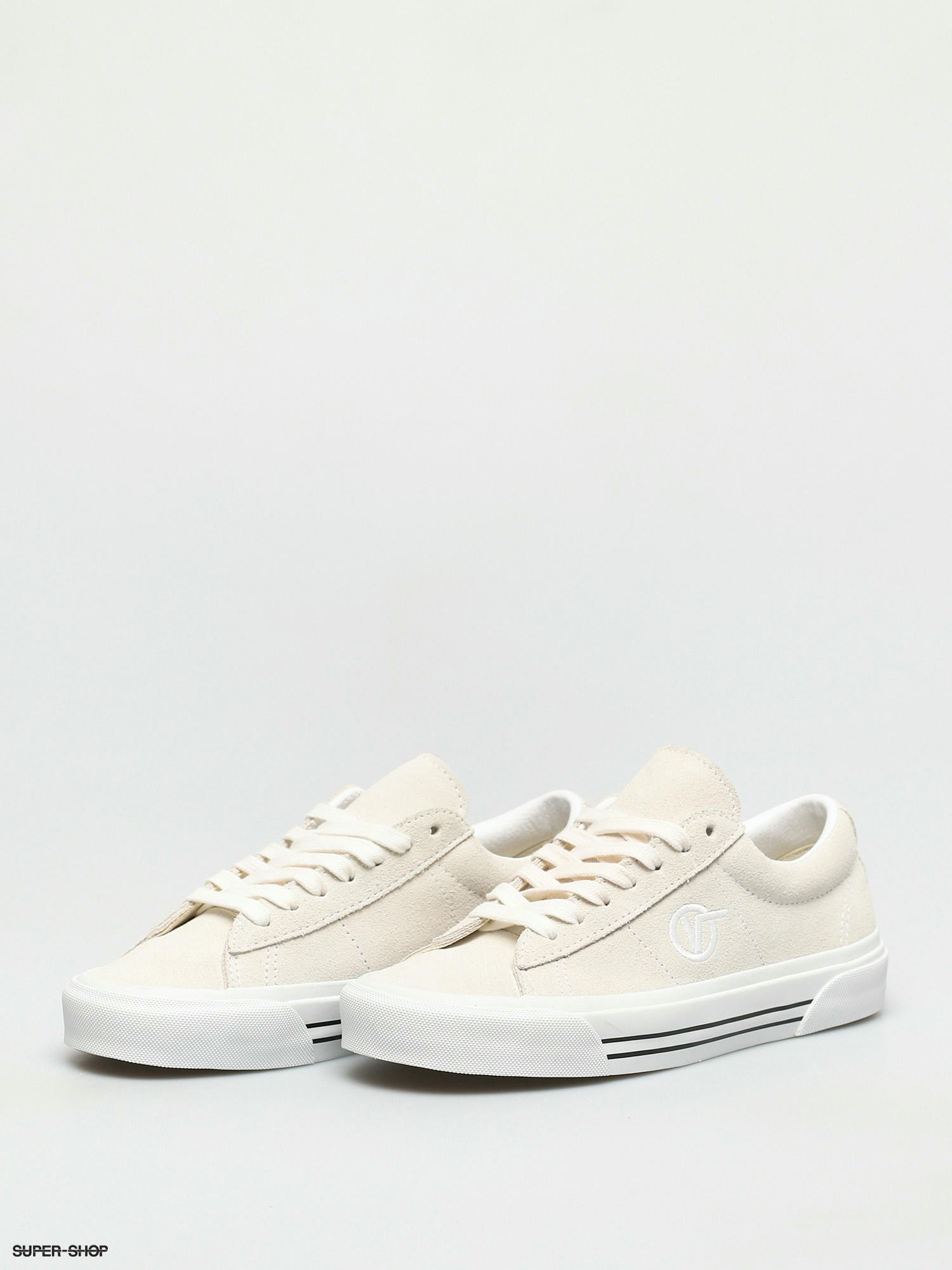 vans sid suede true white