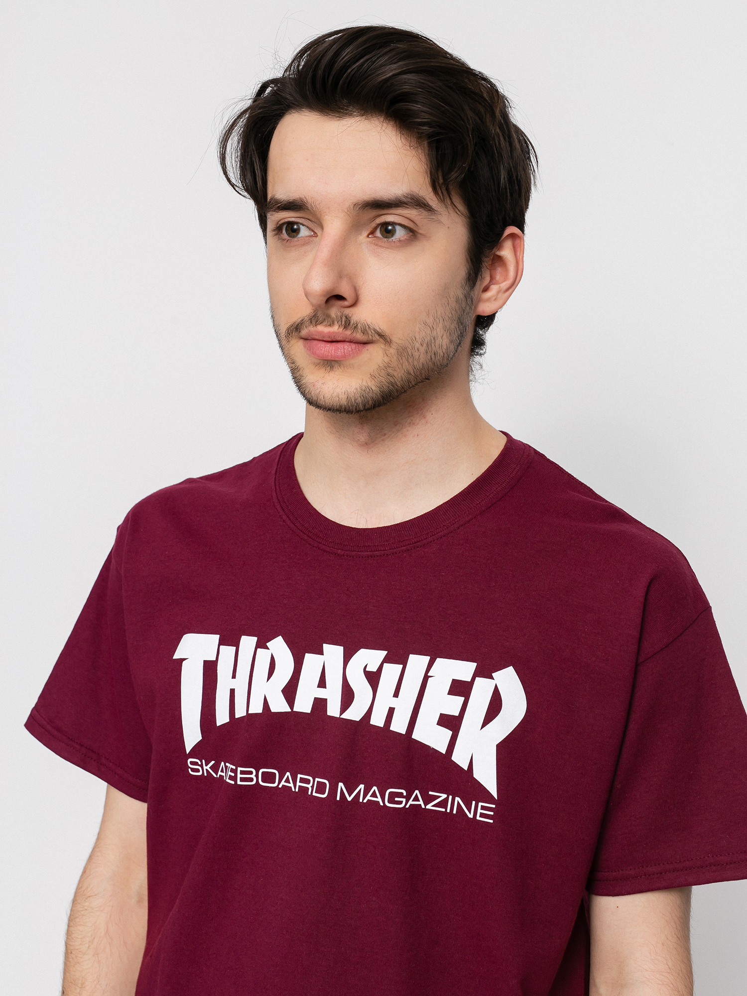 Thrasher T-shirt Skate Mag (maroon)