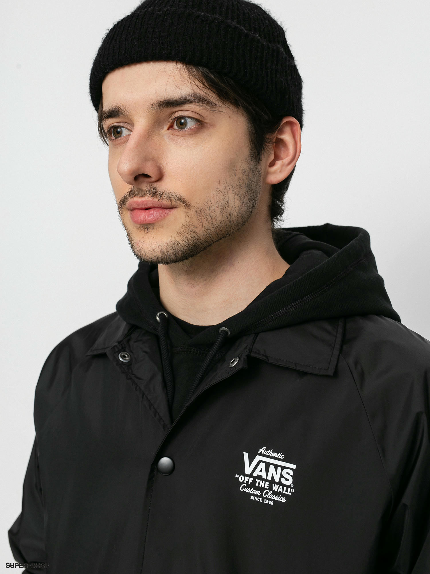 black and white vans jacket