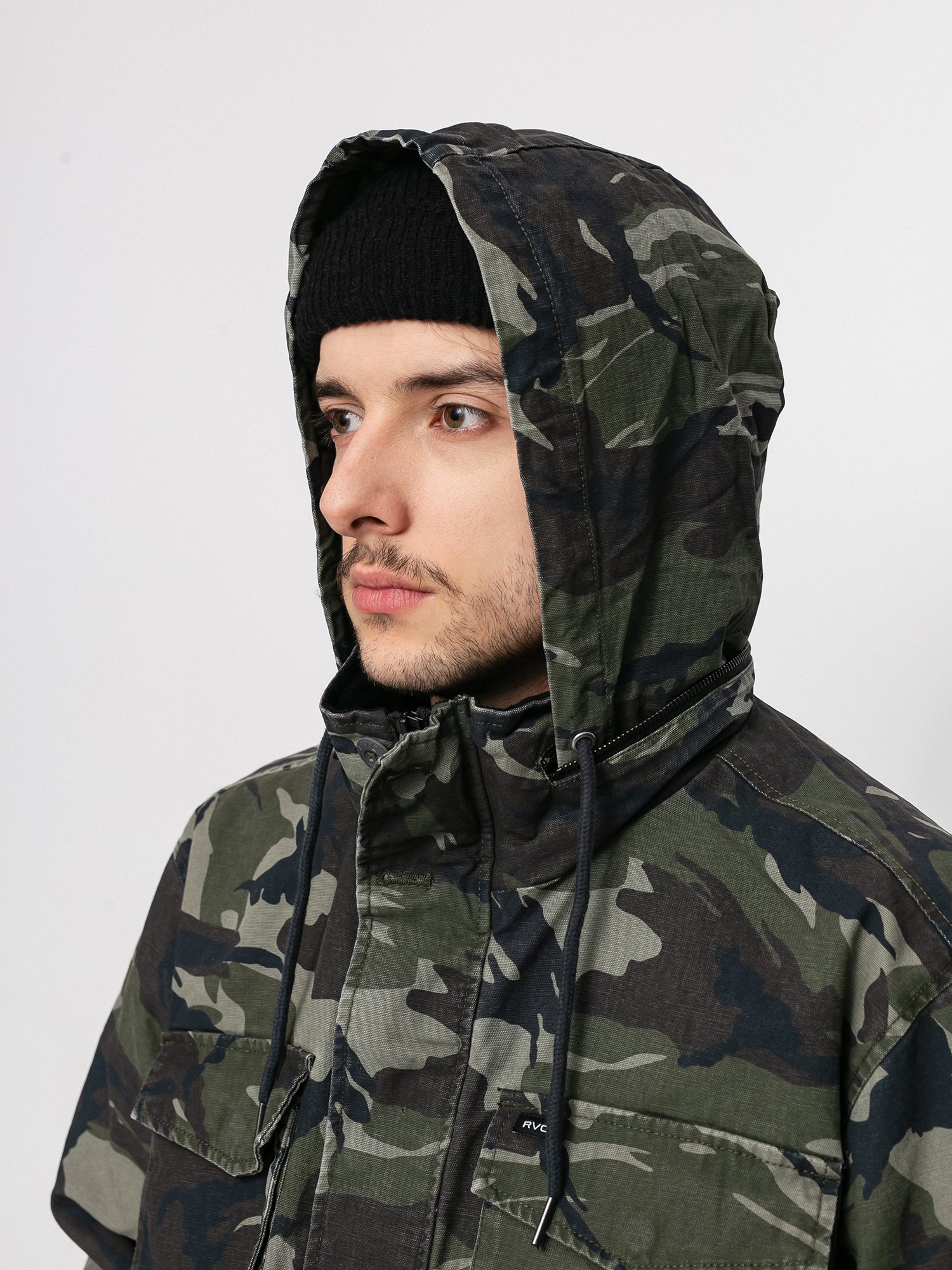 RVCA Field Coat Jacket camo (woodland camo)