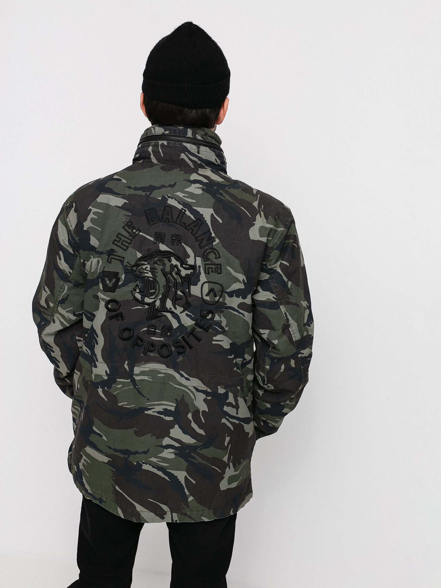 RVCA Field Coat Jacket camo woodland camo