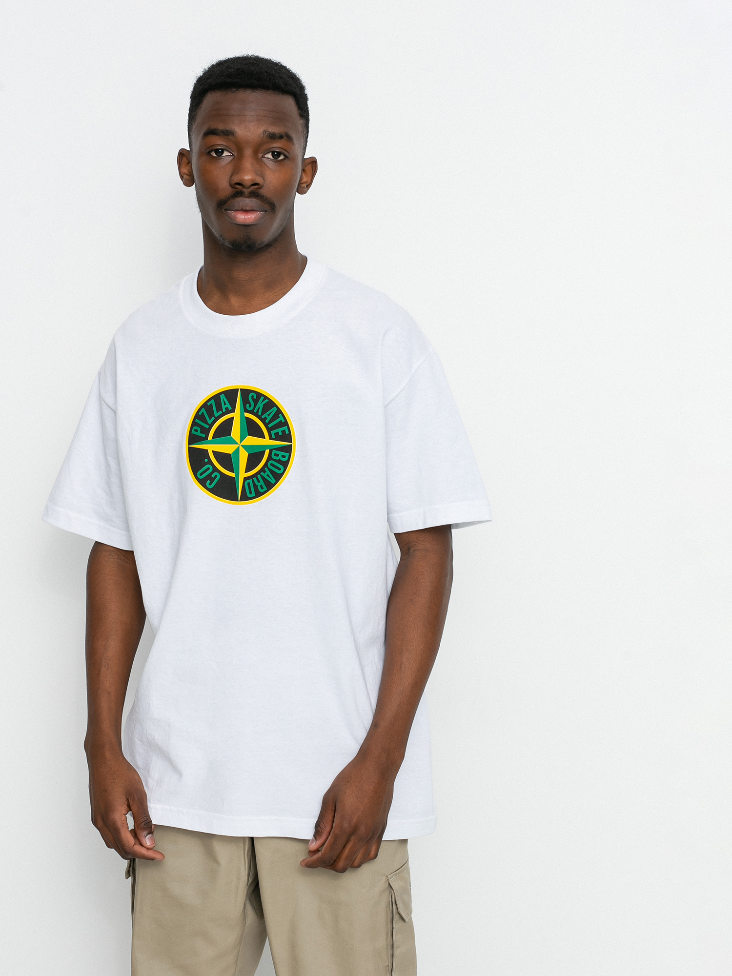 Pizza Skateboards Stone T-shirt (white)