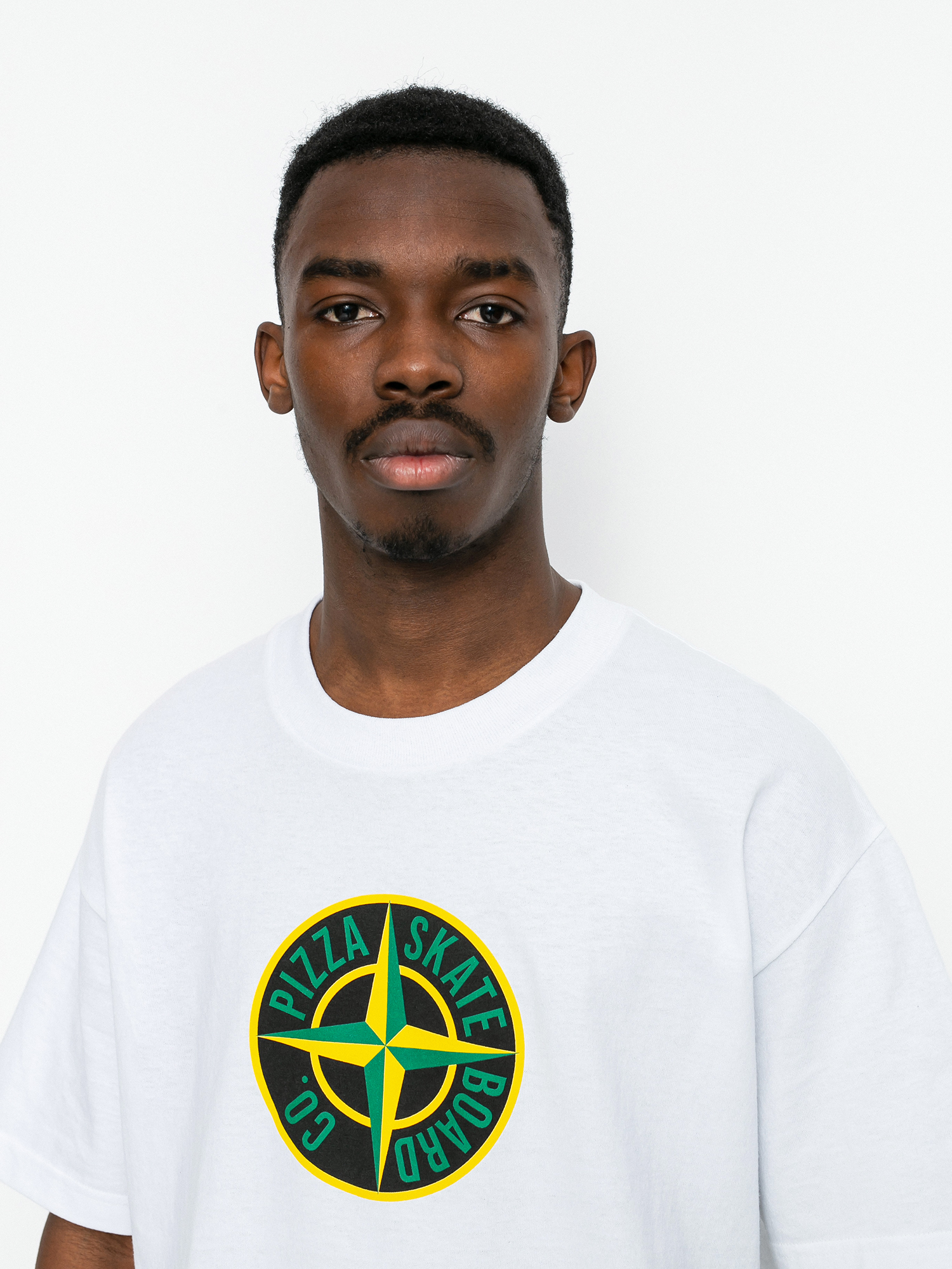 Pizza Skateboards Stone T-shirt (white)