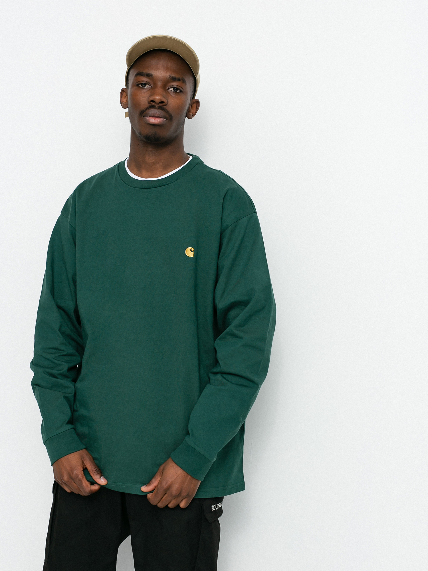 Carhartt WIP Chase Longsleeve (treehouse/gold)