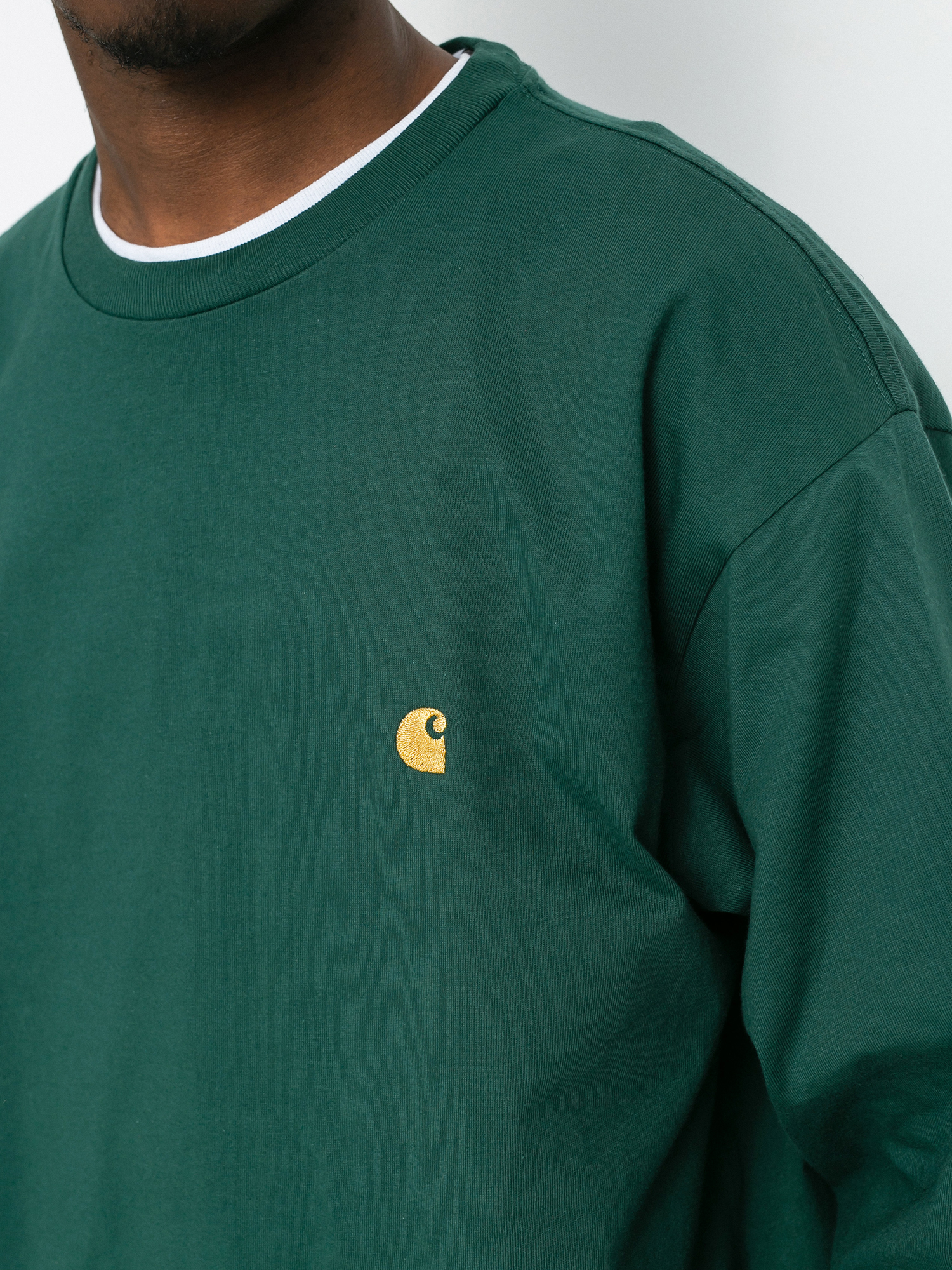 Carhartt WIP Chase Longsleeve (treehouse/gold)