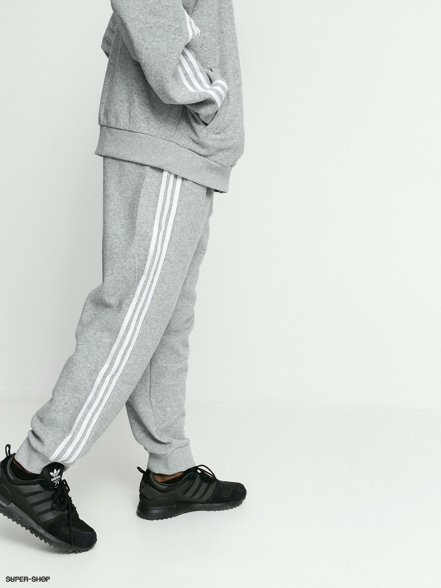 Pants (mgreyh/white) Boucle adidas Track