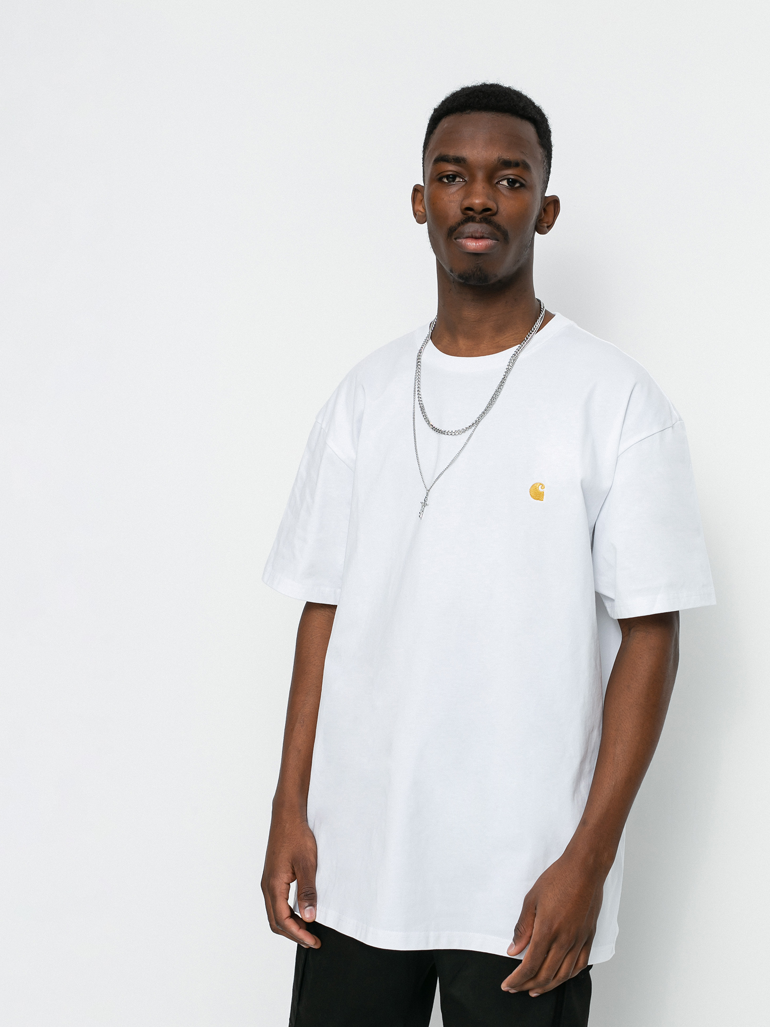 Carhartt T-shirt Chase (white/gold)