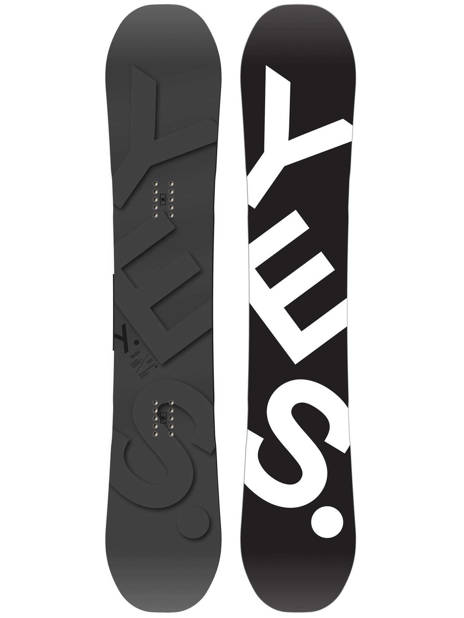 Yes Basic Snowboard - black (black/white)