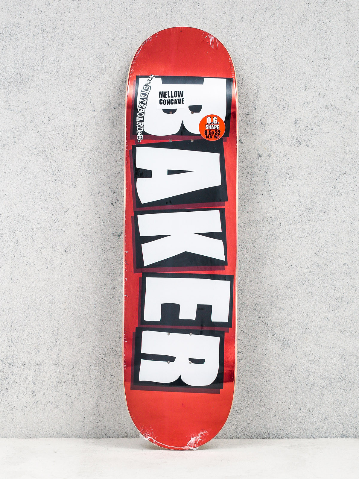 Baker Deck Brand Logo (red foil/white)