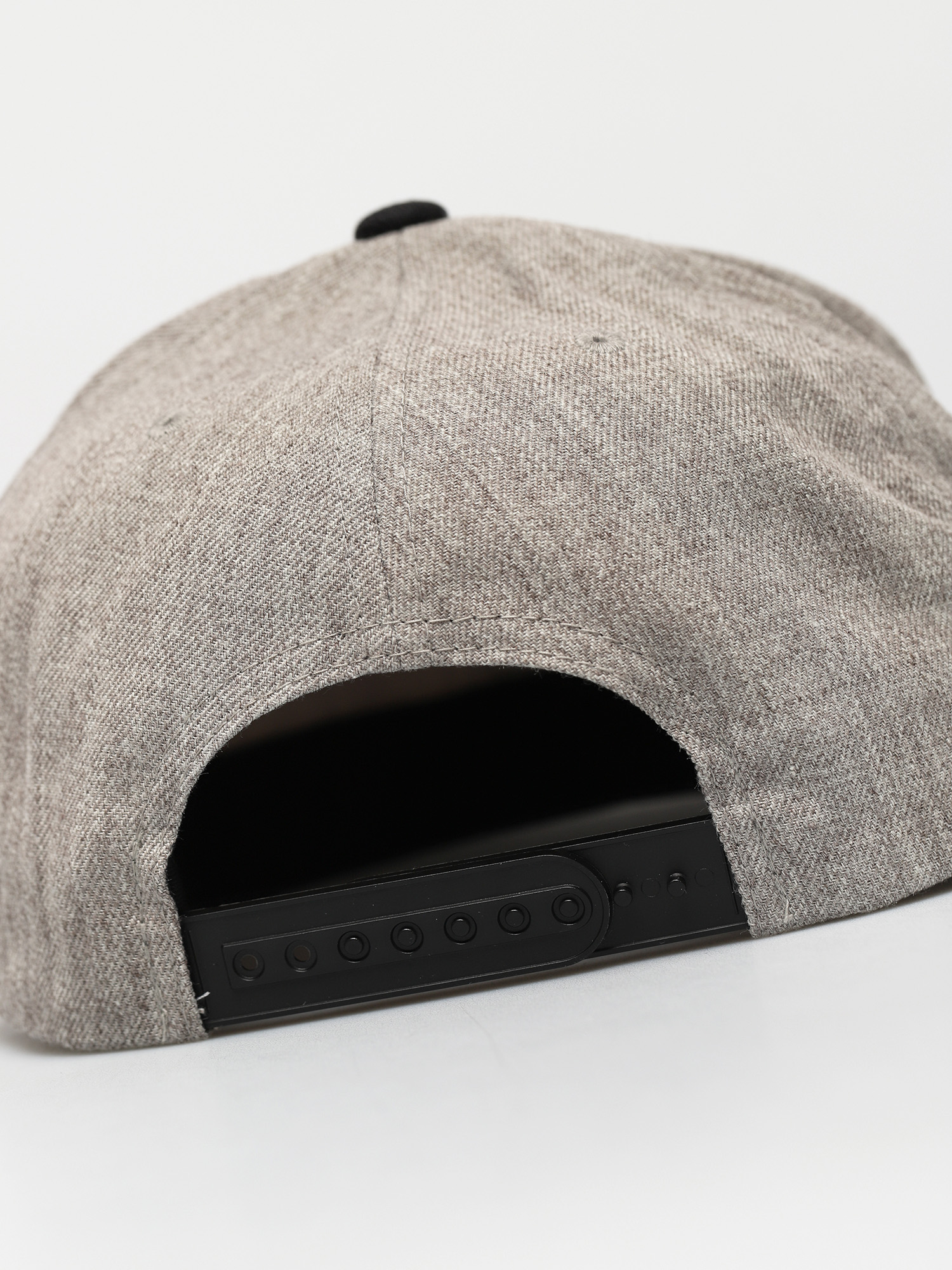 Brixton Oath III Snapback Cap (light heather grey/black)