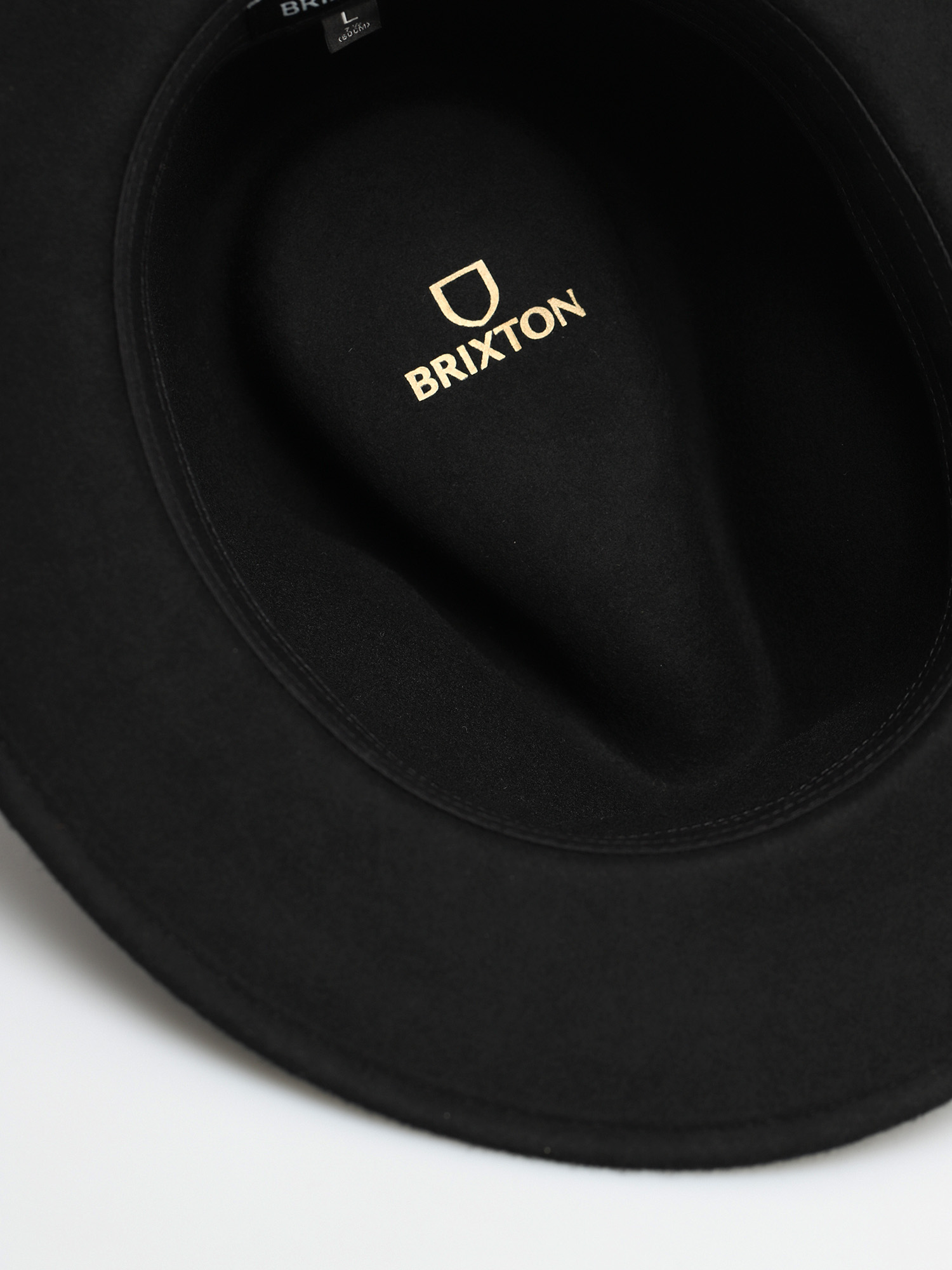 Brixton Messer Packable Fedora Hat (black/black)